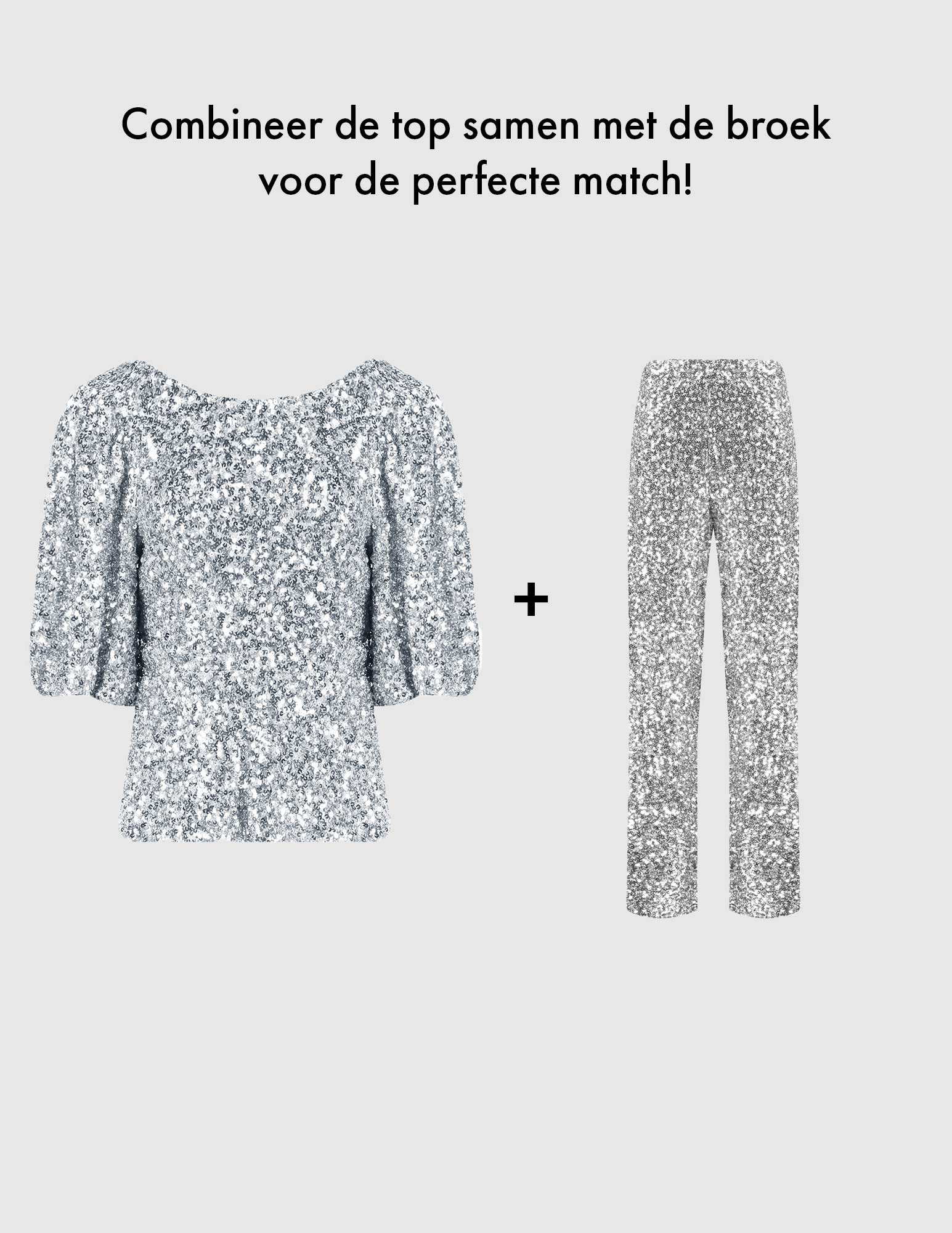 Harper & Yve Top Marsja DW24P603 Zilver