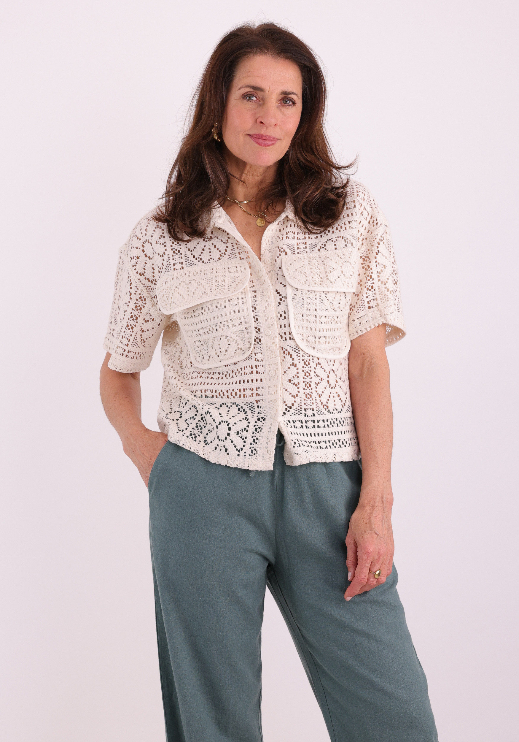 Vila Blouse Merinda 14114089 Wolwit-ecru