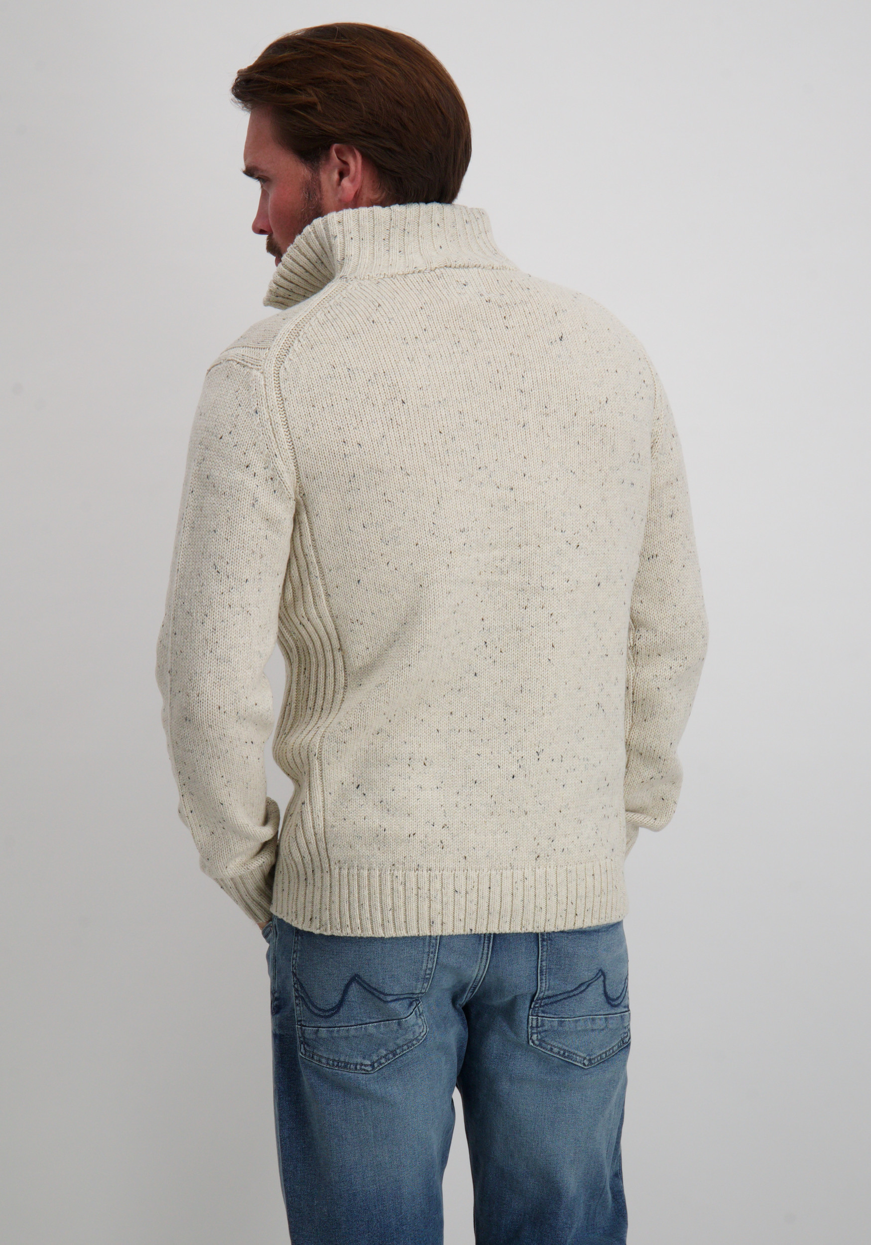 Petrol Trui M-3050-KWC258 Ecru