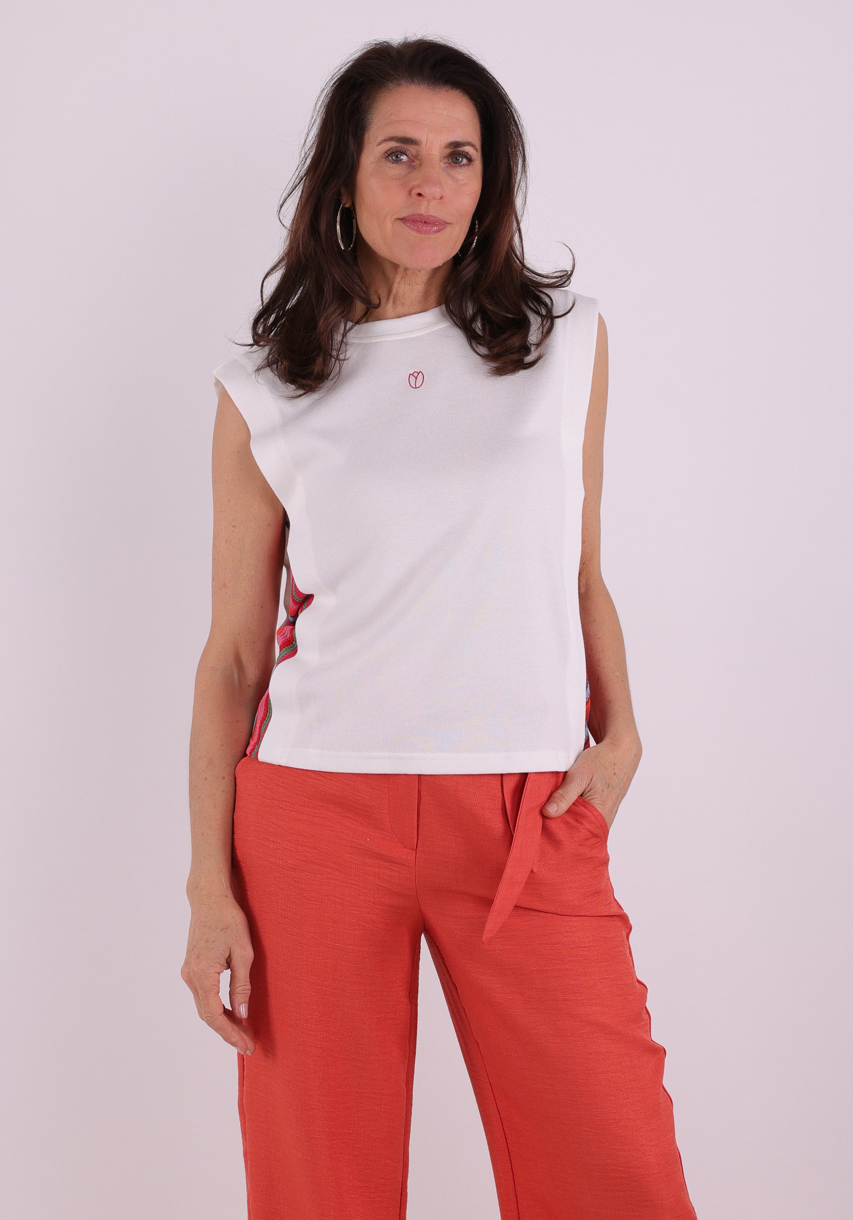 Ichi Top Libella 20125671 Wolwit-ecru