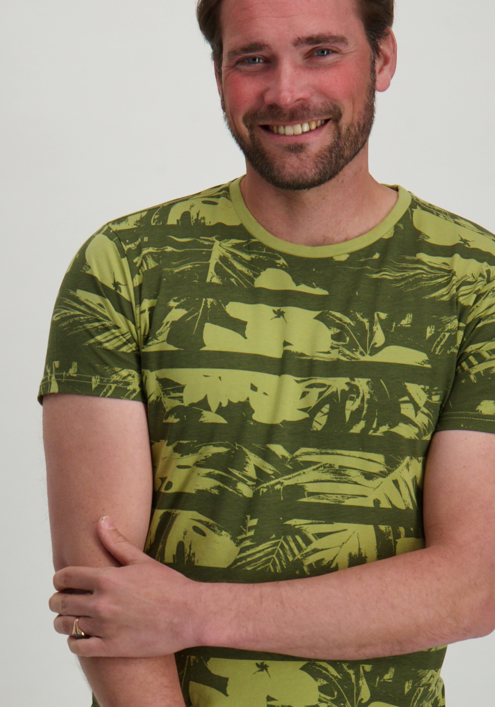 Petrol T-shirt M-1050-TSR113 Groen