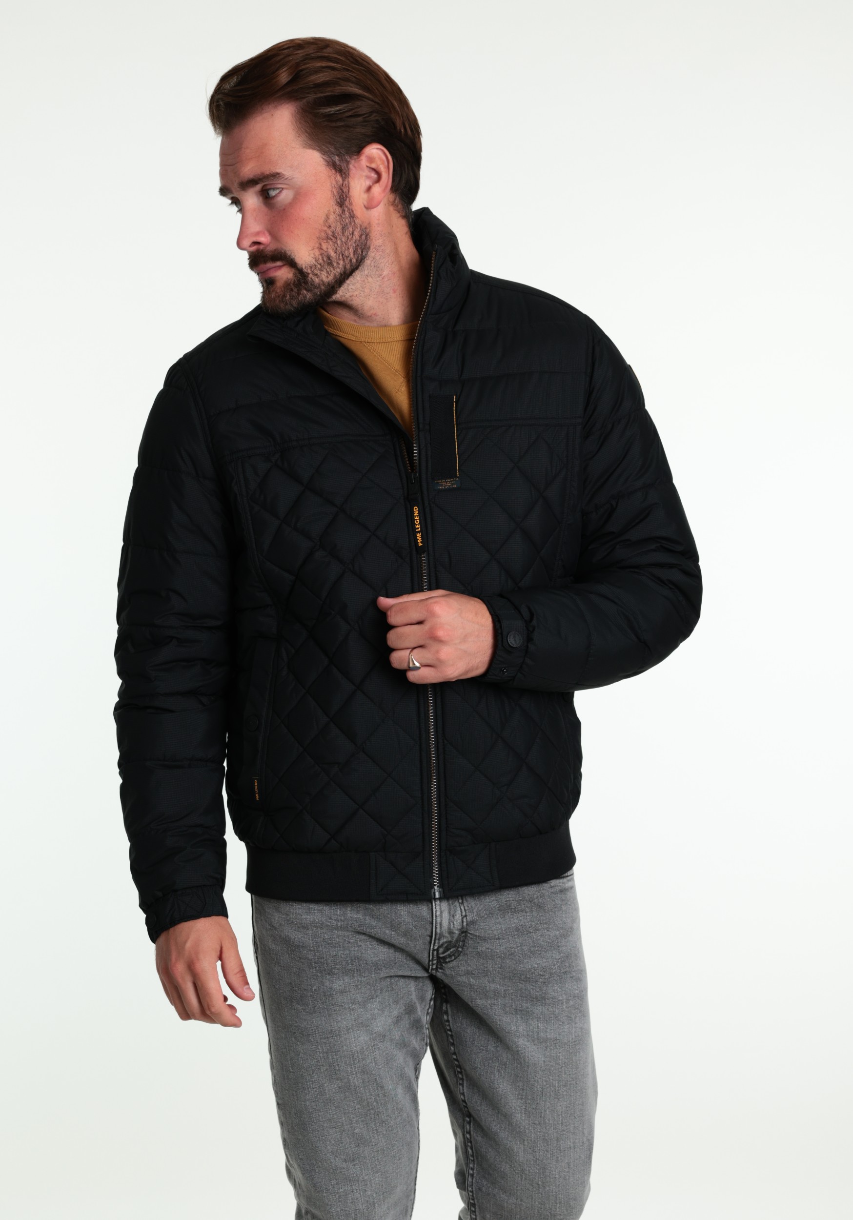 PME Legend Tussenjas Flight jacket PJA2608113 Zwart