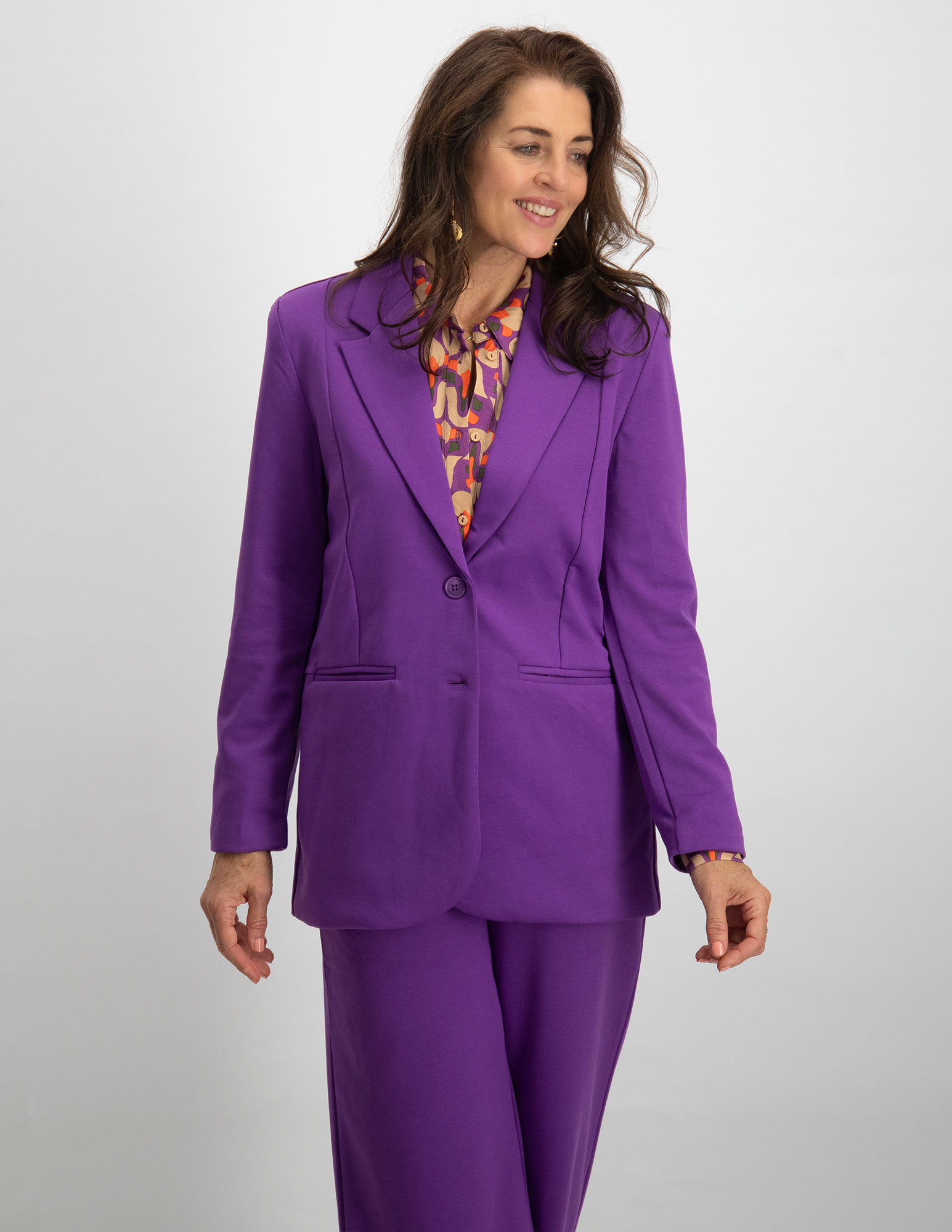 Ichi Oversized blazer Kate 20118123 Paars