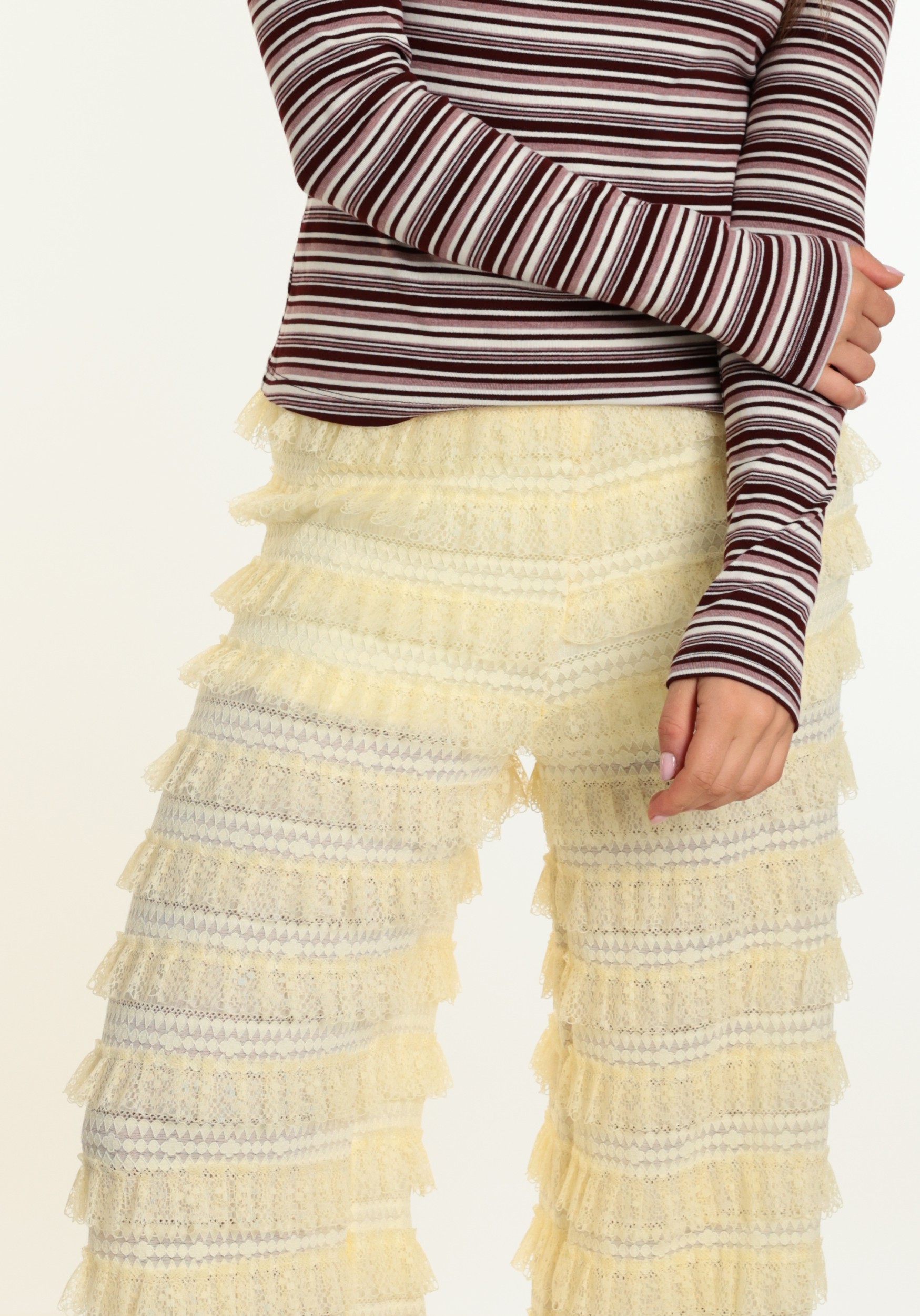 Harper & Yve Broek Lo AW6P107 Licht geel