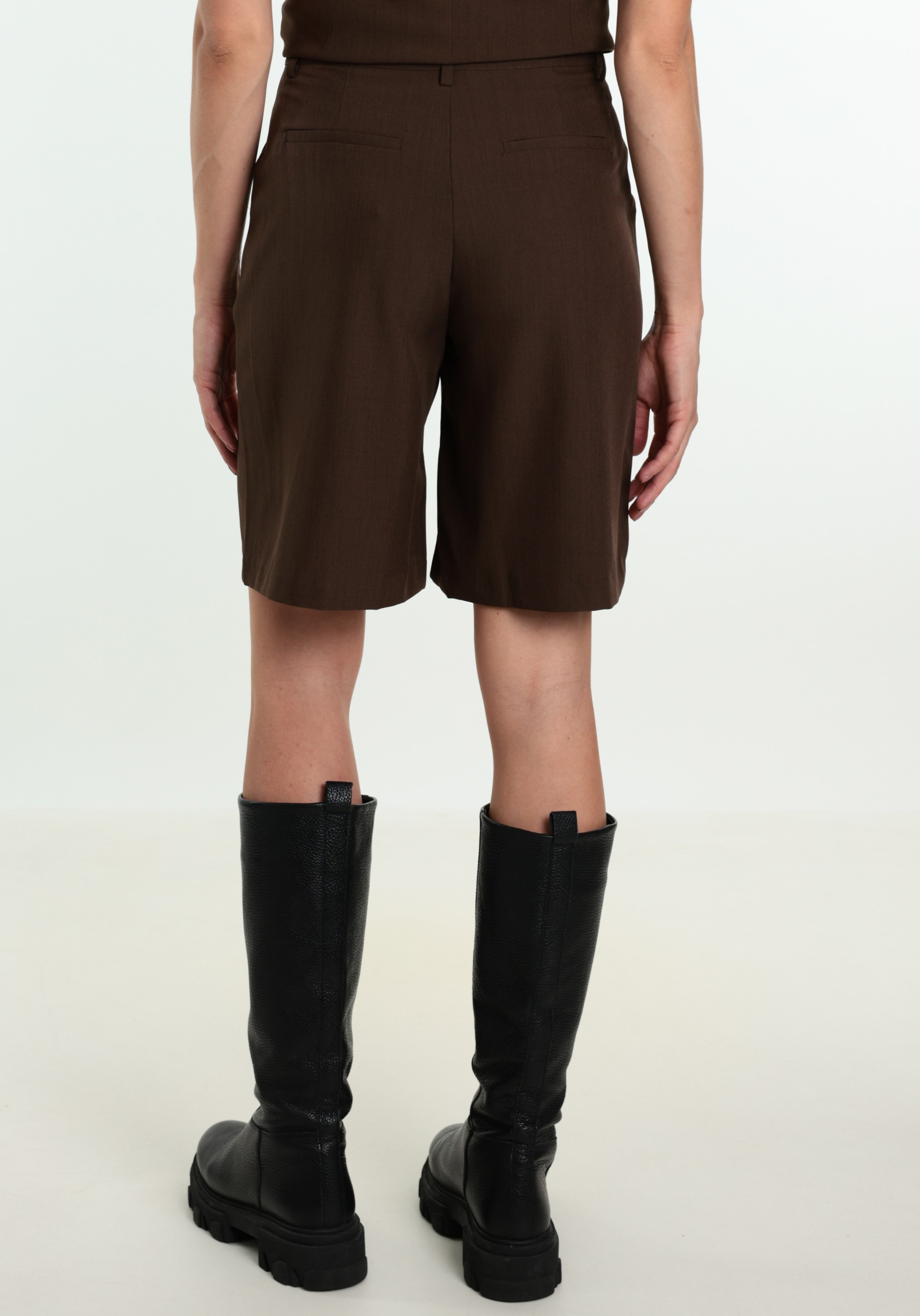 Ichi Short Fava 20126276 Donker bruin