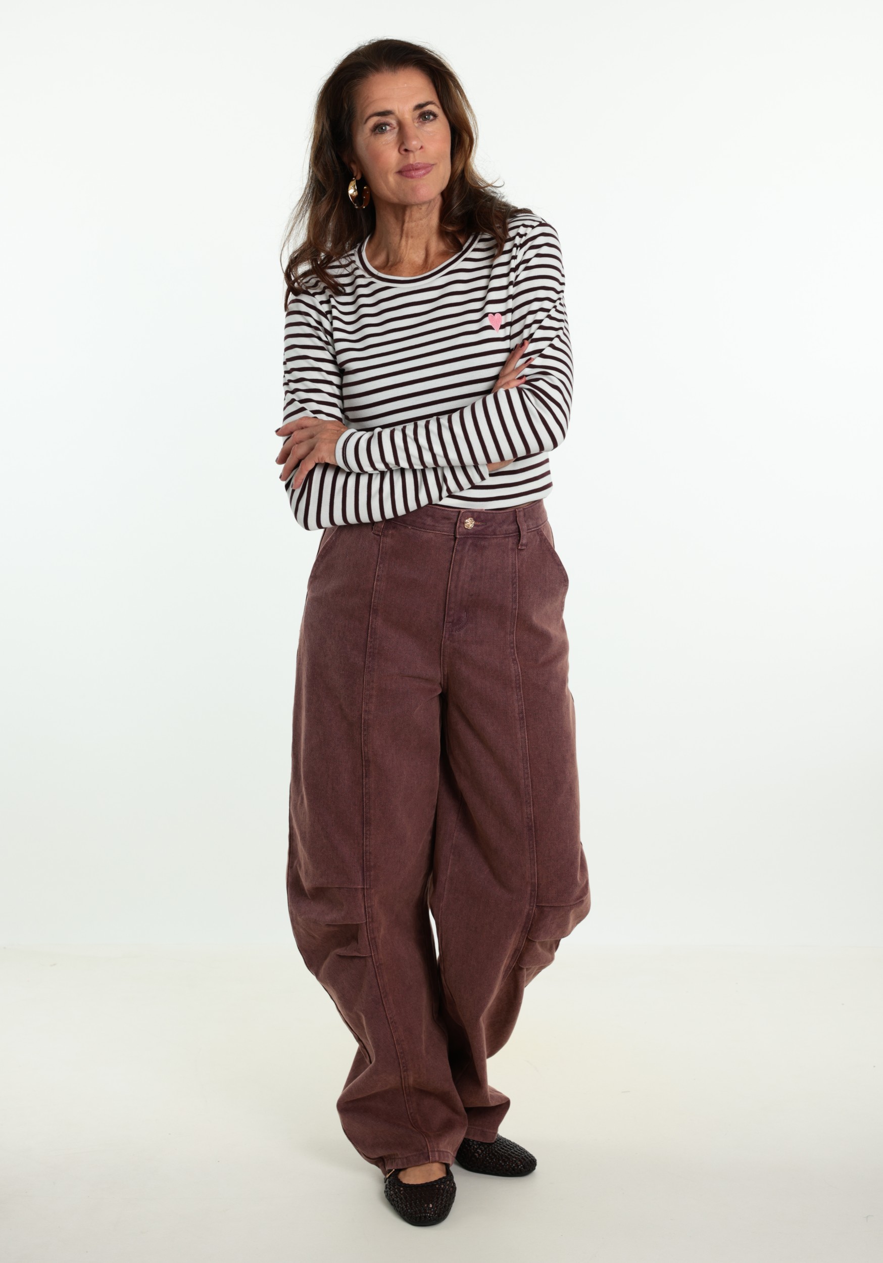 Kaffe Clothing T-shirt Liddy 10502821 Donker bruin