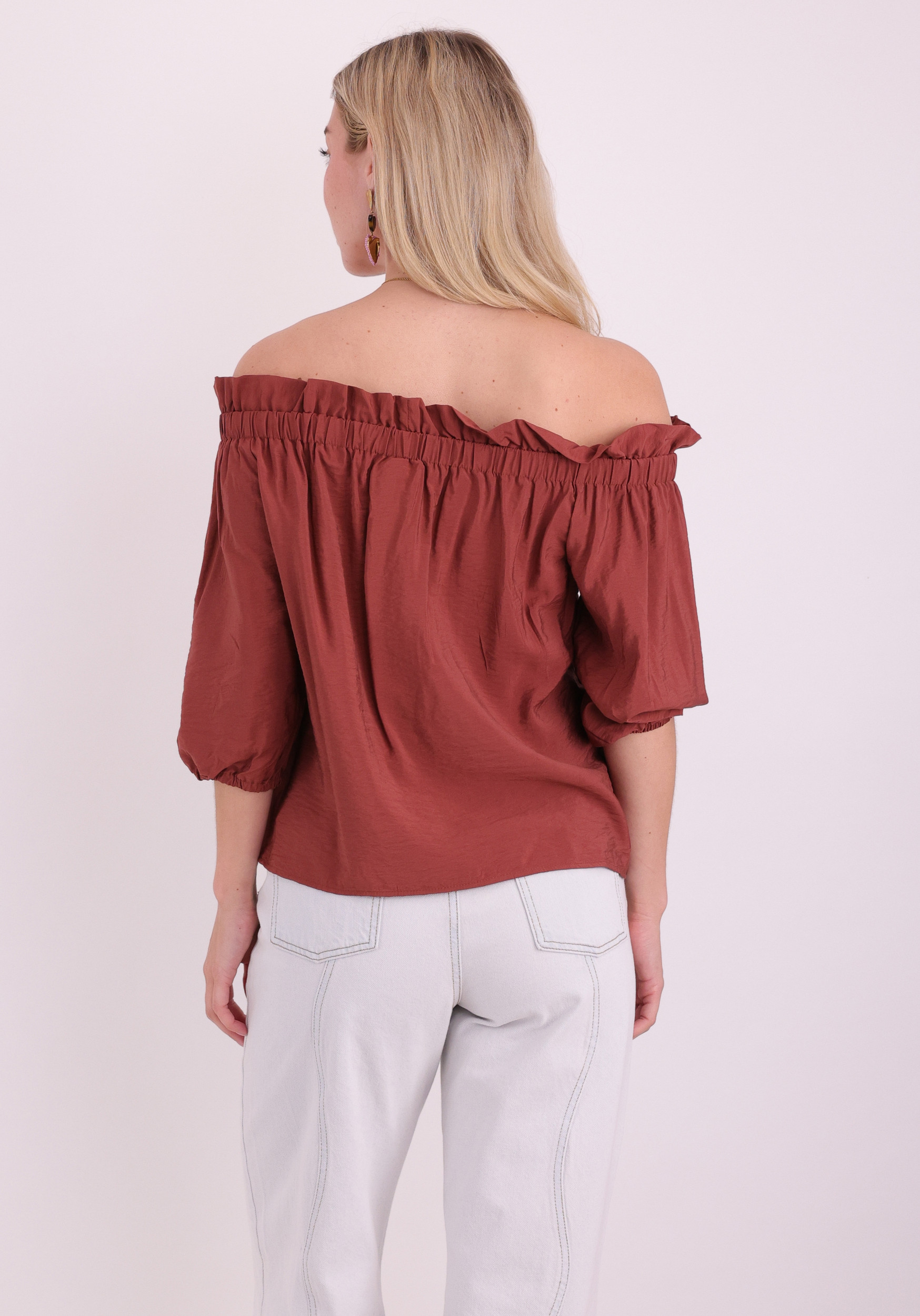 Kaffe Clothing Blouse Neema 10511632 Steenrood