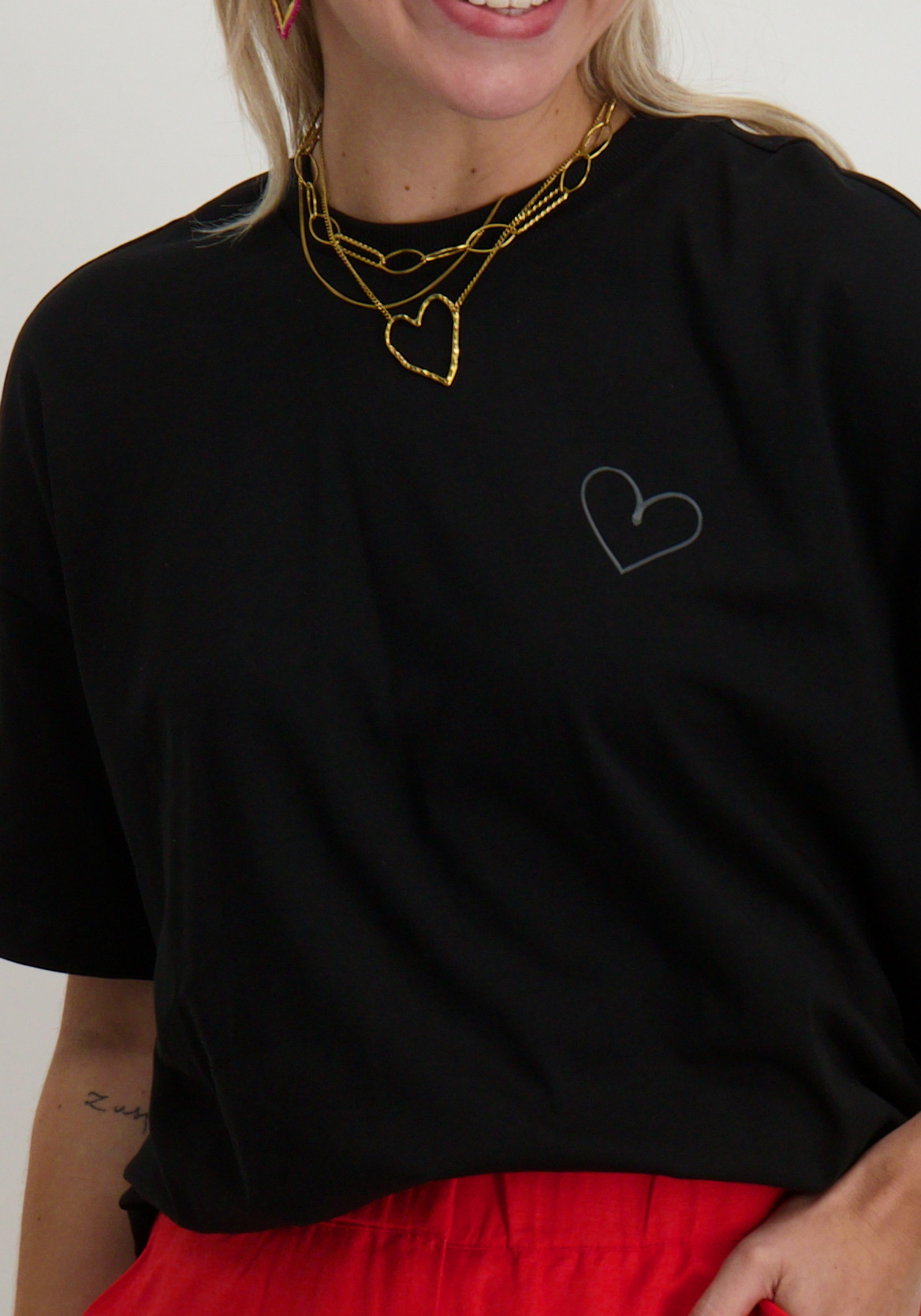 Only T-shirt Carrie 15351644 Zwart