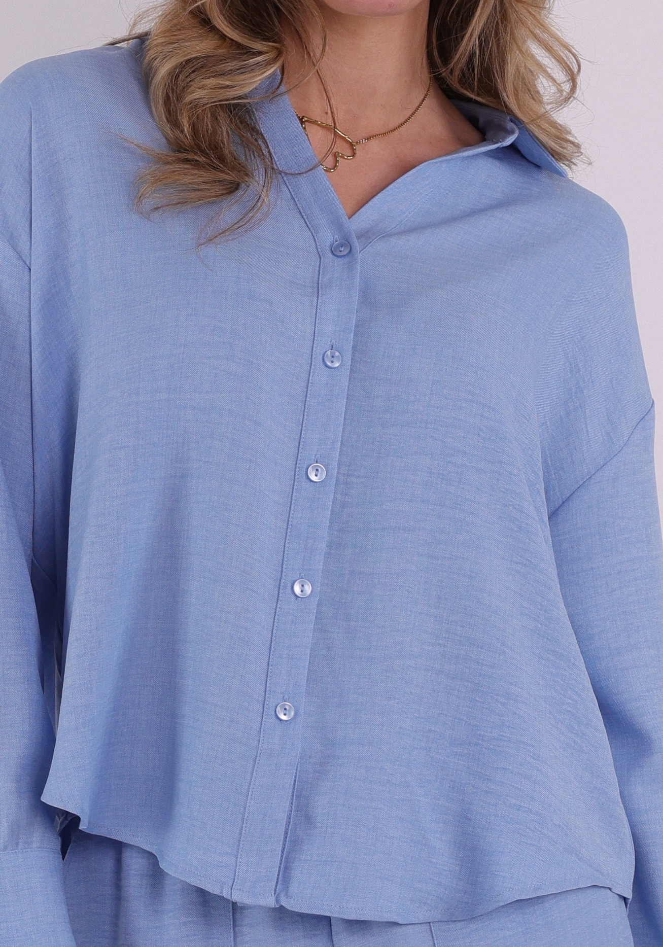 Vero moda Blouse Melaney queeny 10316389 Licht blauw