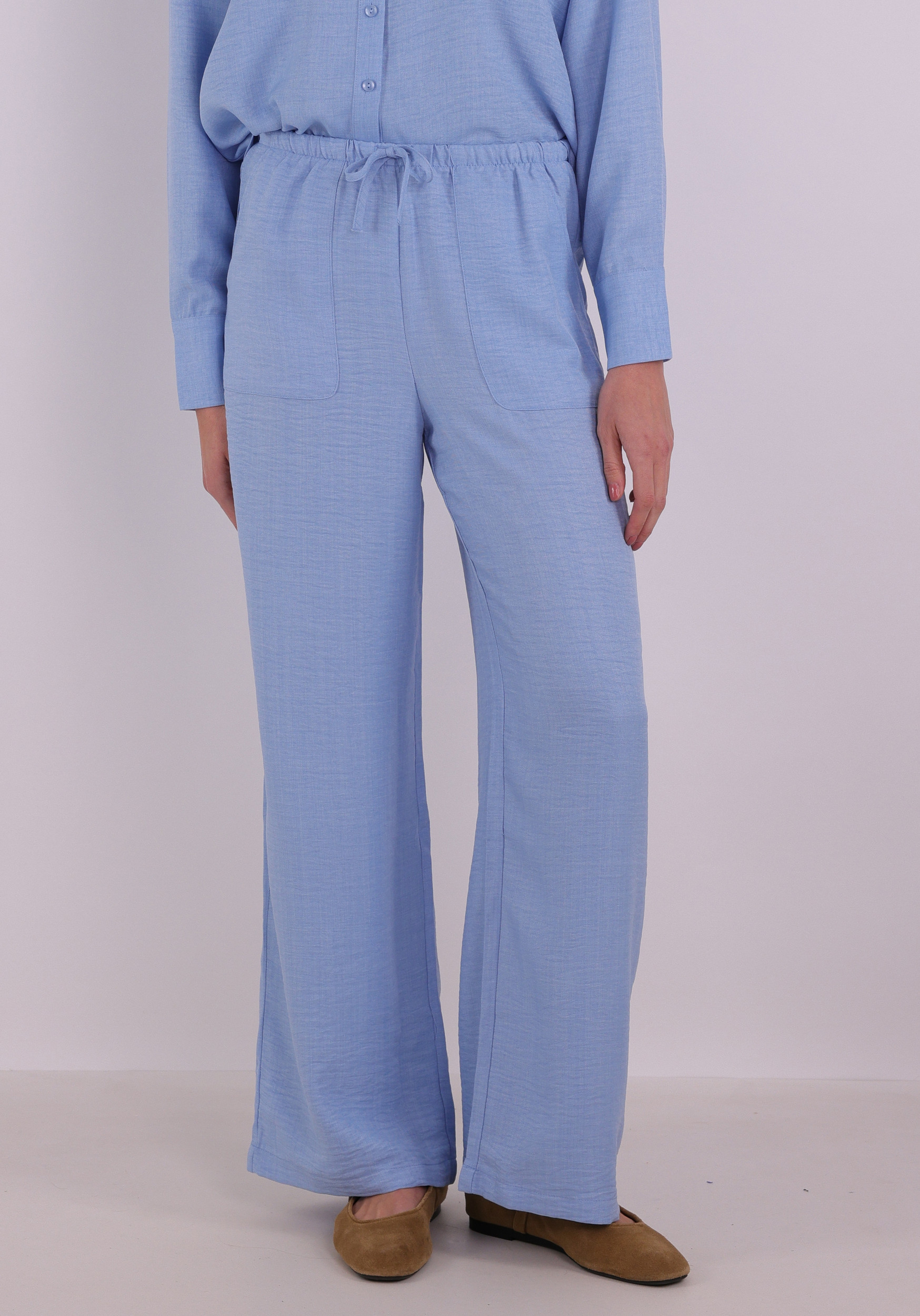 Vero moda Broek Melaney 10316385 Licht blauw