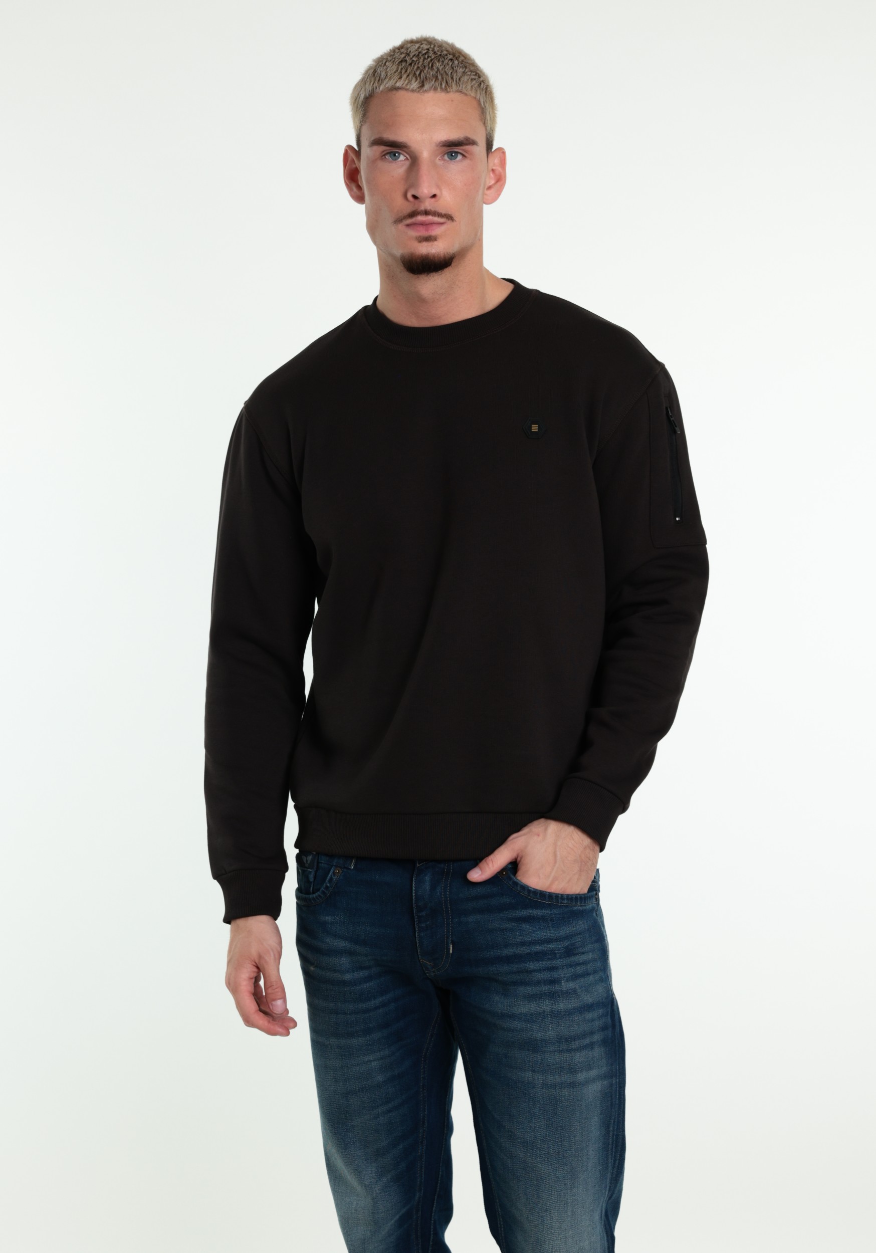 No Excess Sweater 33130857 Donker bruin