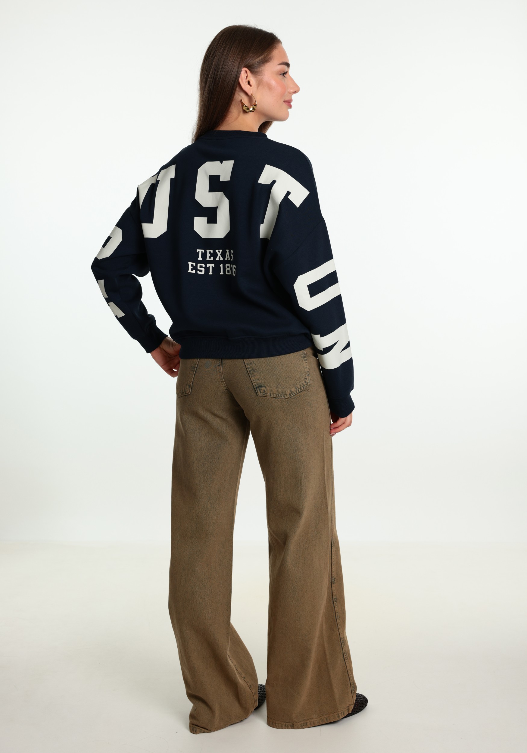 ONLY Sweater backprint 15356793 Donker blauw