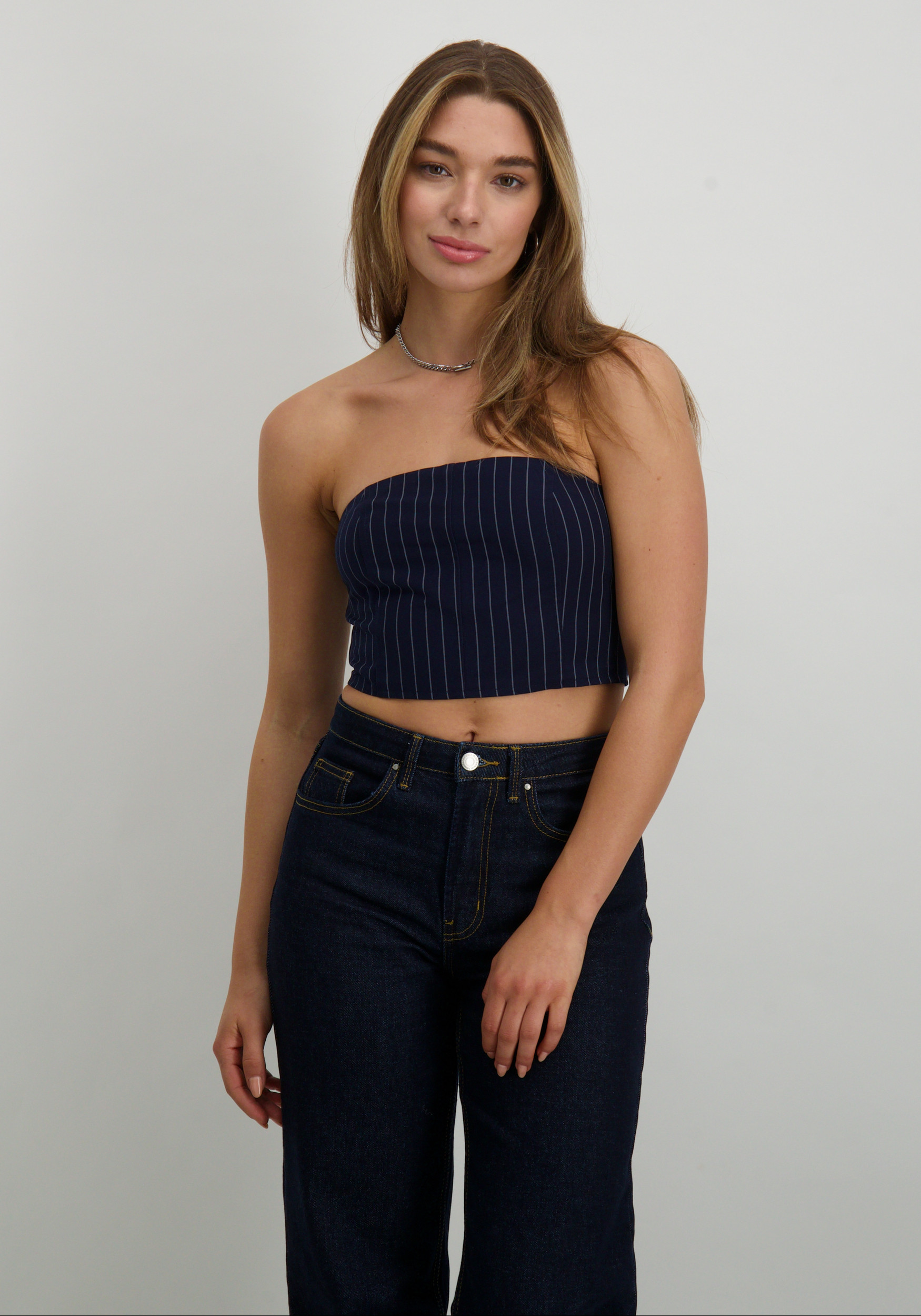 Refined Department Bandeau top Eline R2409850632 Donker blauw