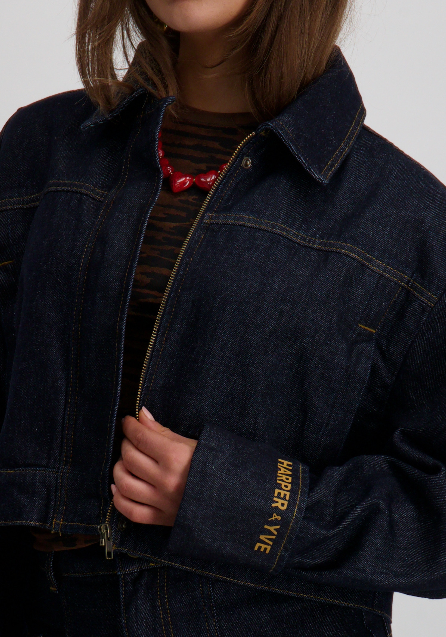 Harper & Yve Jacket Fiona DW25Z210 Donker blauw