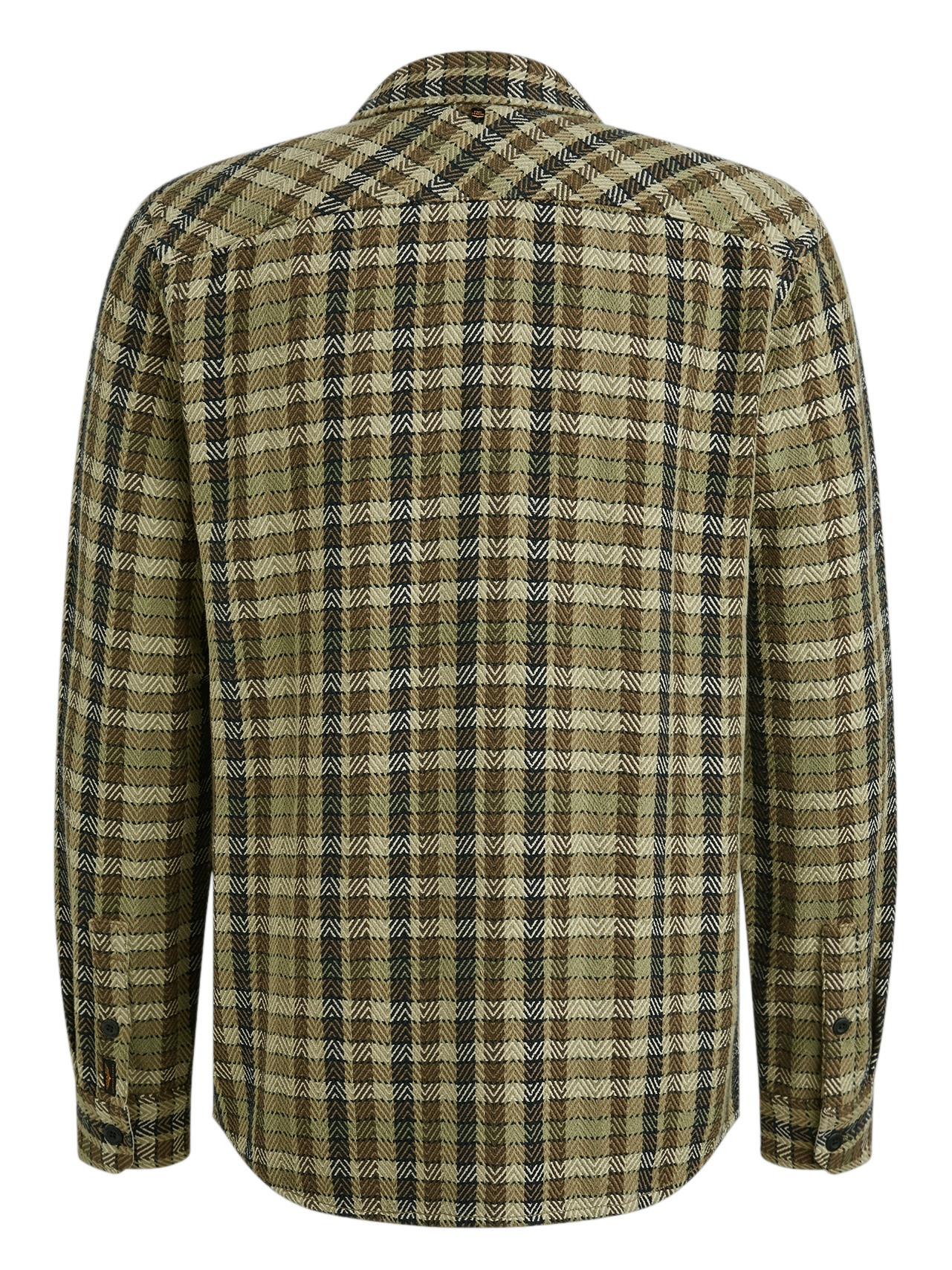 PME Legend Overshirt geruit PSI2508212 Midden groen