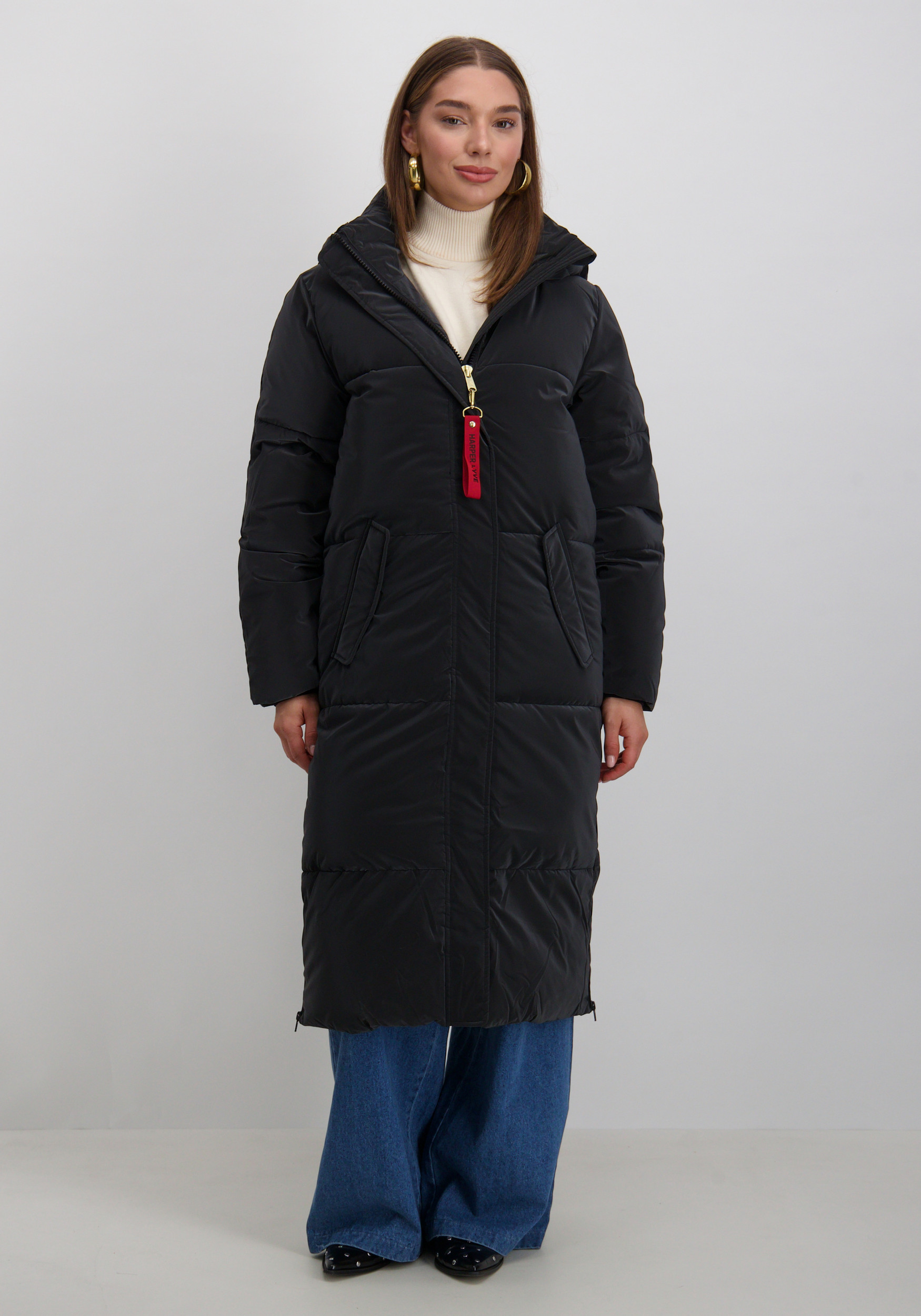 Harper & Yve Winterjas Yitty AW25N202 Zwart