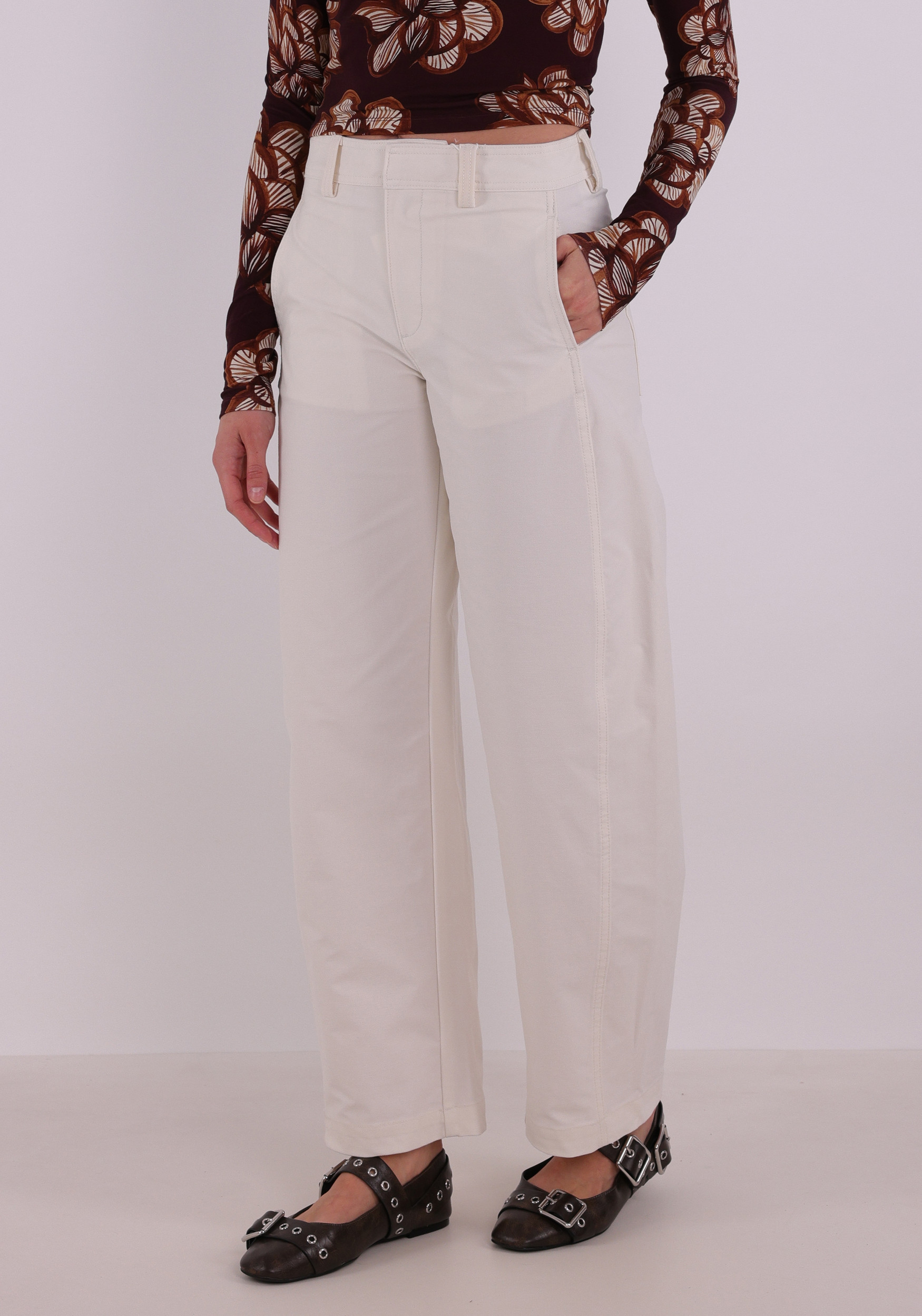 Only Barrel broek Clair 15371522 Ecru