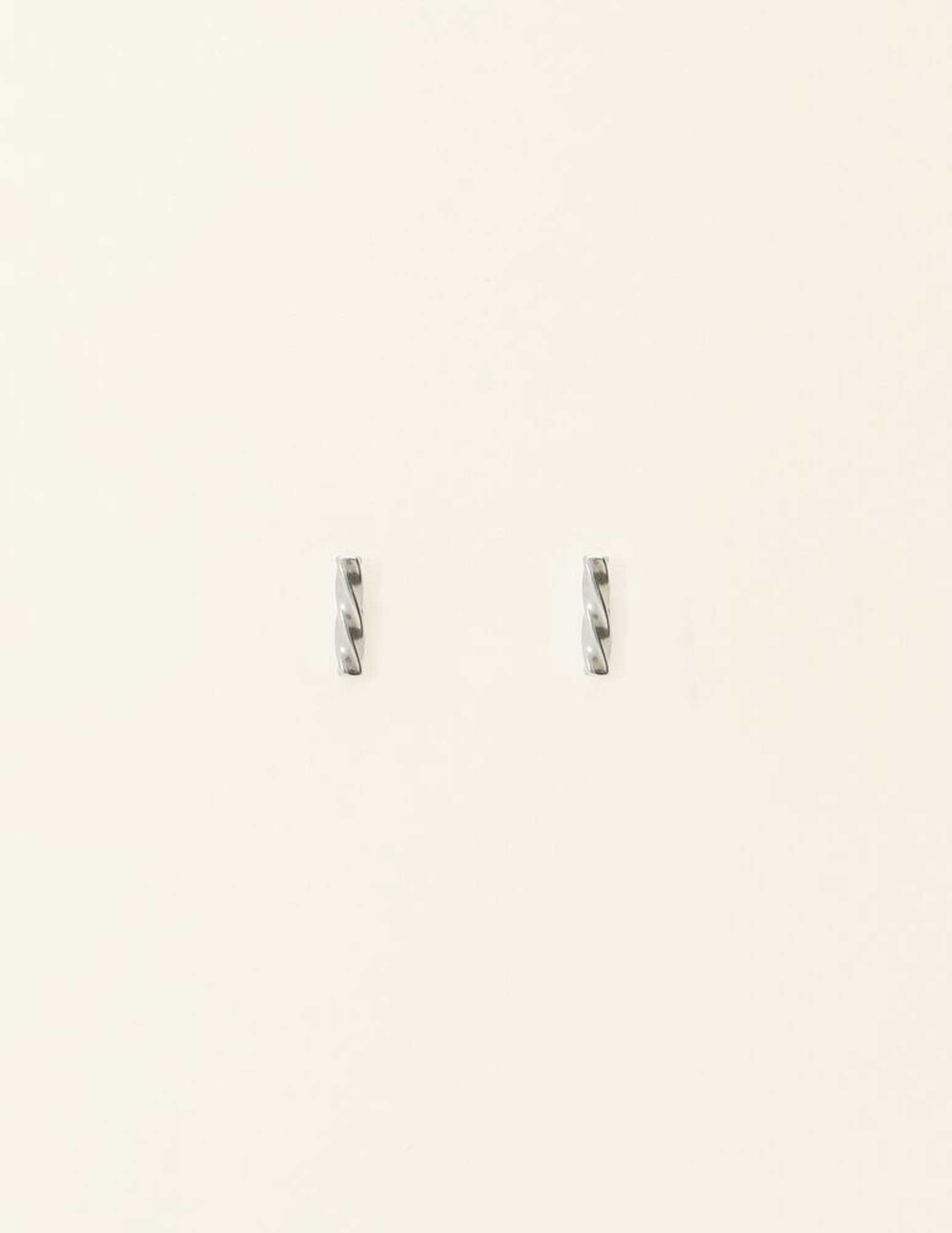 My Jewellery Studs gedraaid MJ08525 Zilver