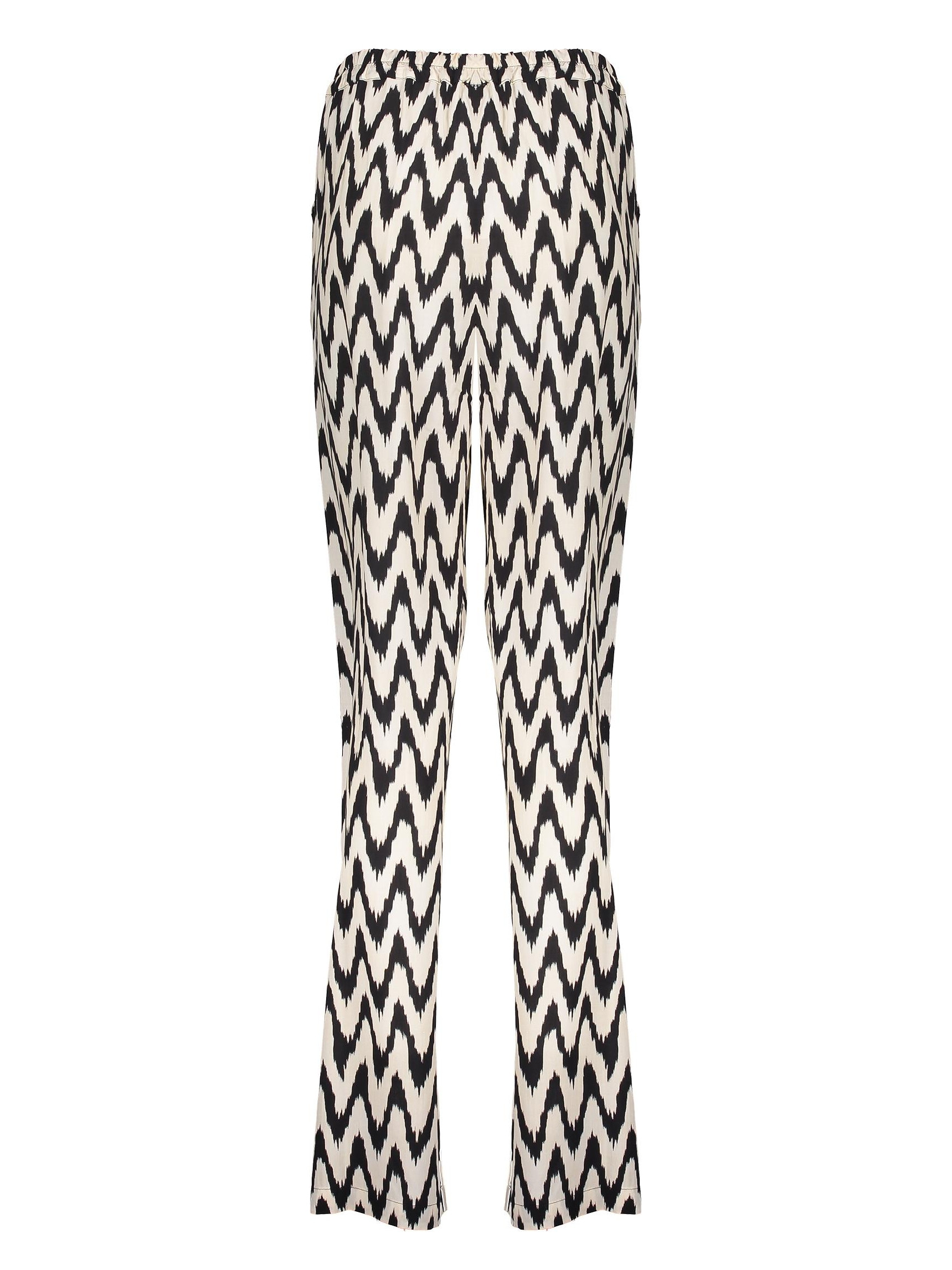 Geisha Broek all-over print 51173-70 Zwart/Wit