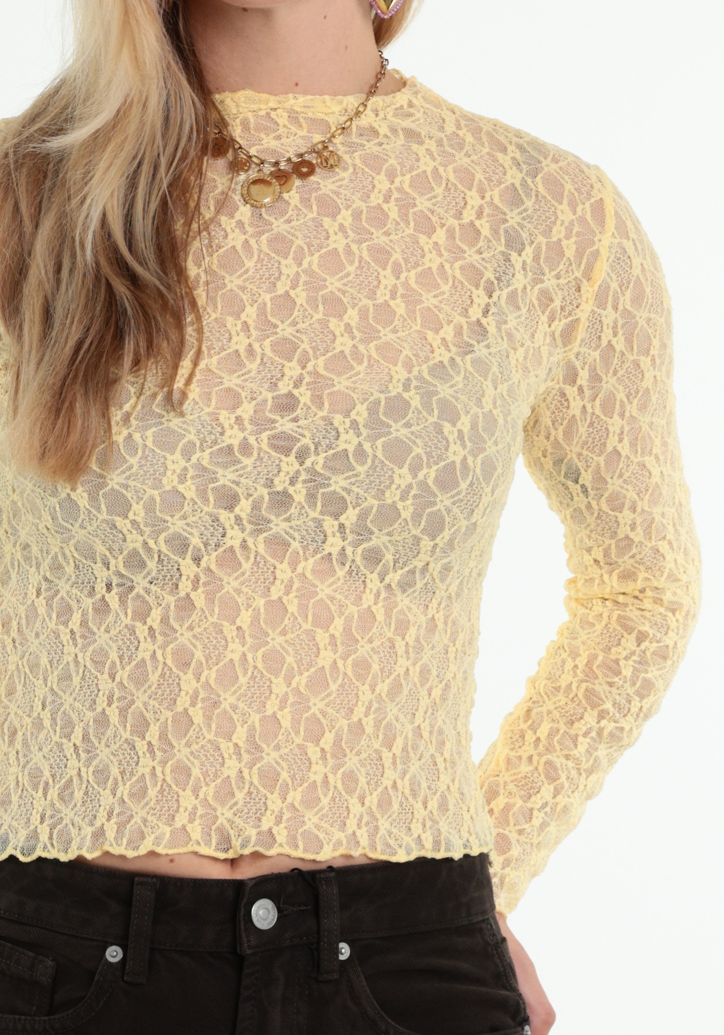 BELIEVE Top Lace B-92120-TOP Geel