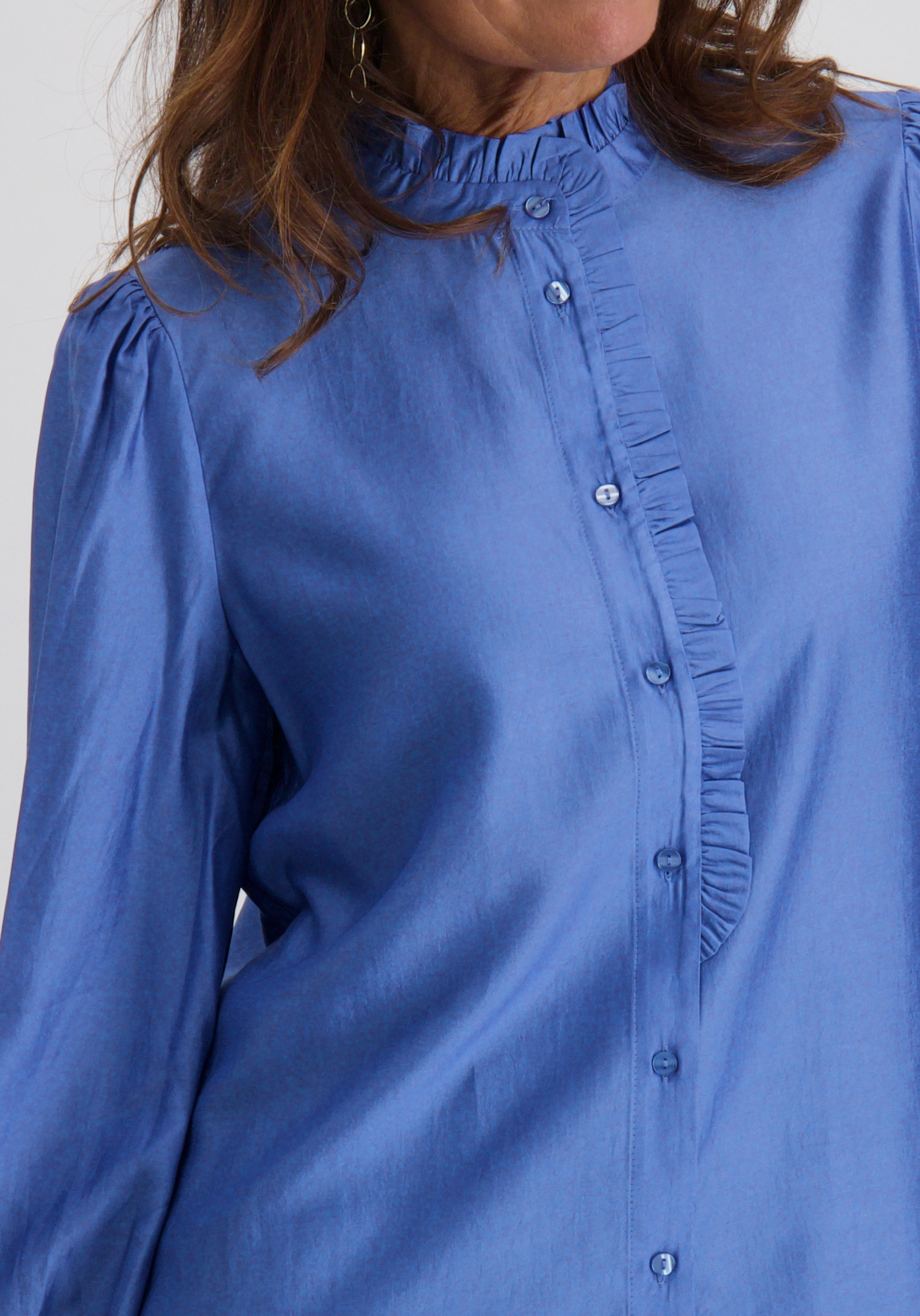 Ichi Blouse Karlani 20121887 Licht blauw
