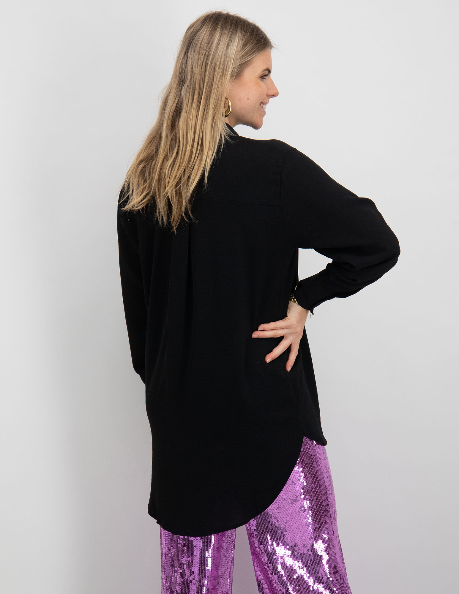 Jacqueline de jonge Blouse Kenta 15268316 Zwart