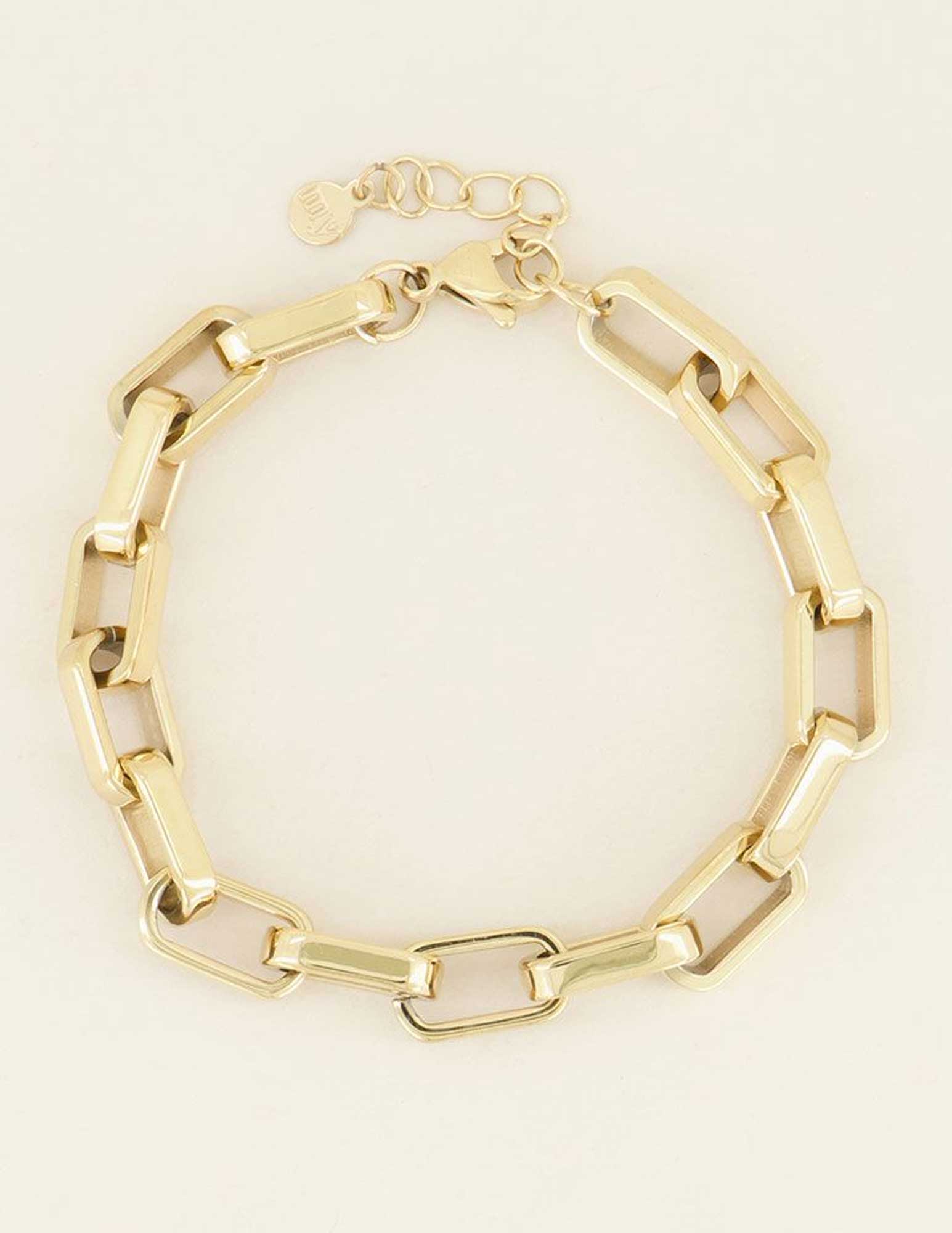 My Jewellery Grove schakelarmband MJ03971 Goud