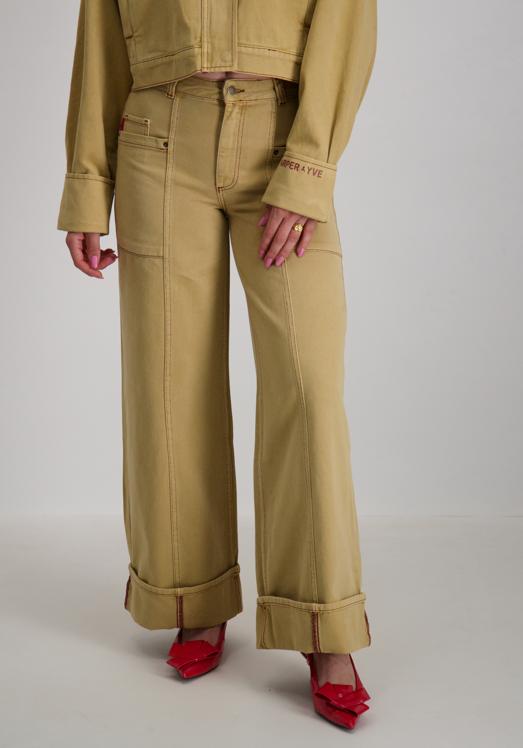 Harper & Yve Jeans Madelynn AW25Z100 Beige