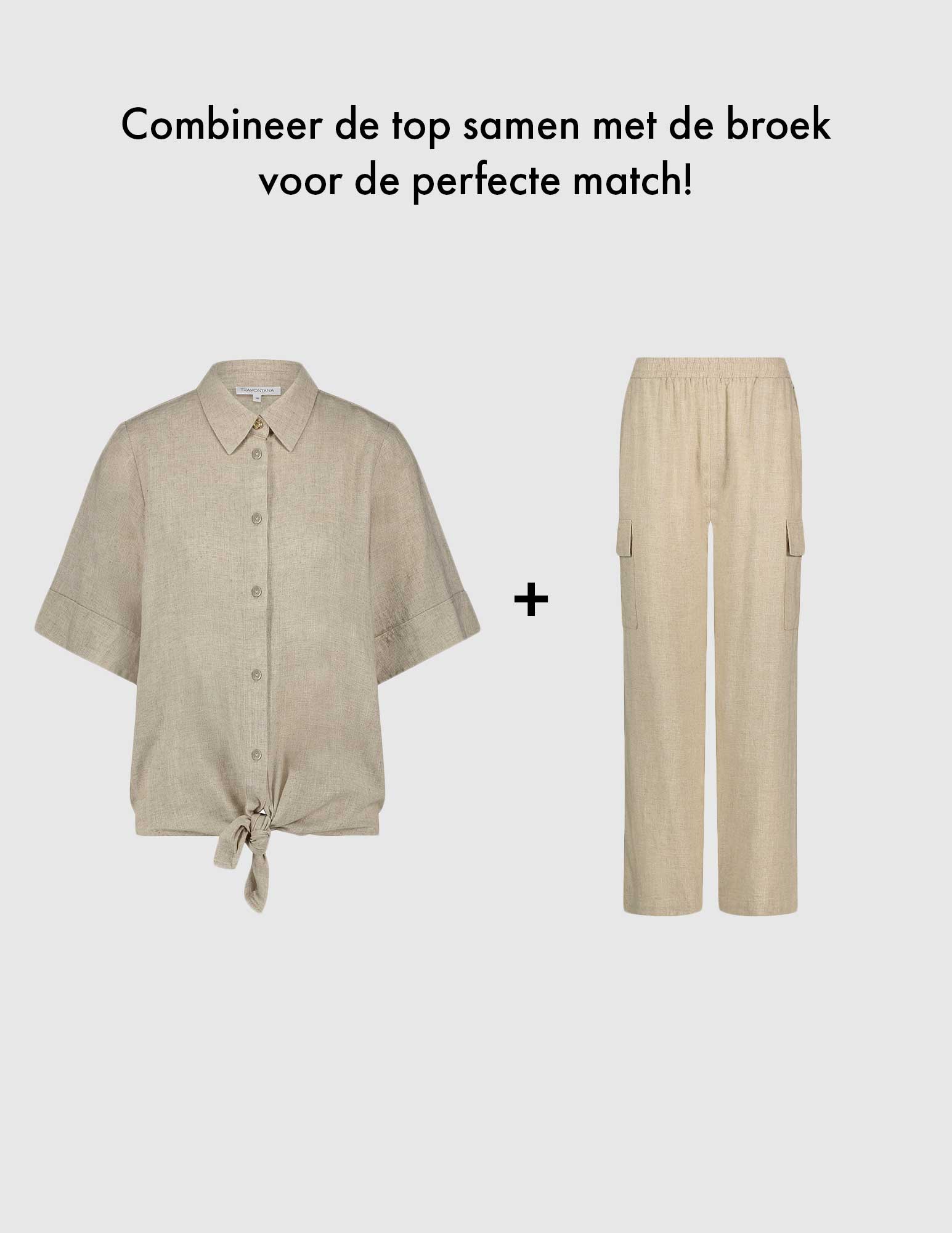 Tramontana Broek Cargo C02-16-101 Beige