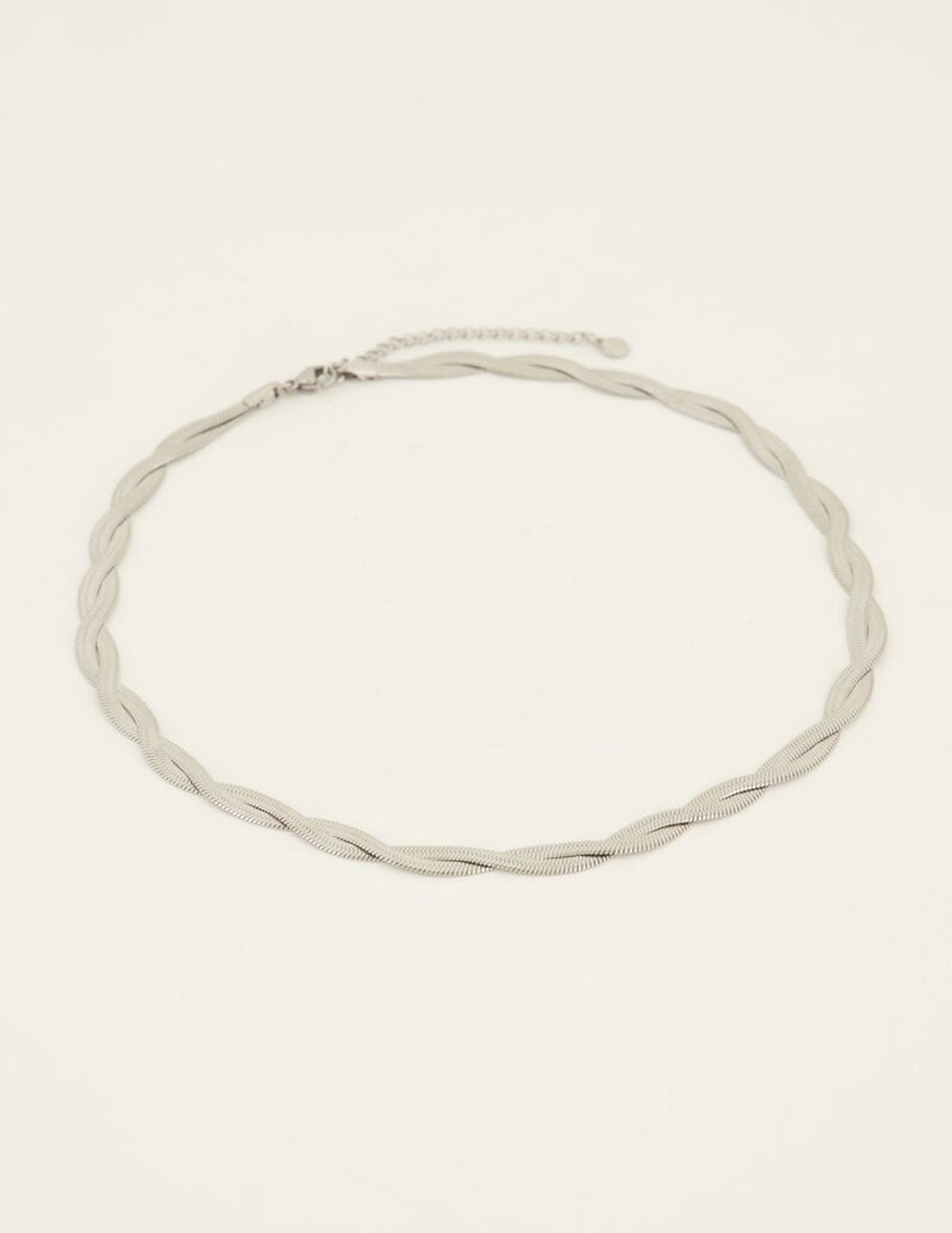 My Jewellery Ketting gevlochten schakel MJ07695 Zilver