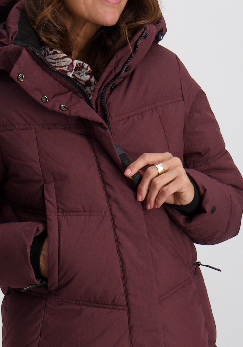 KHUJO Winterjas Graya 1253CO253 Bordeaux