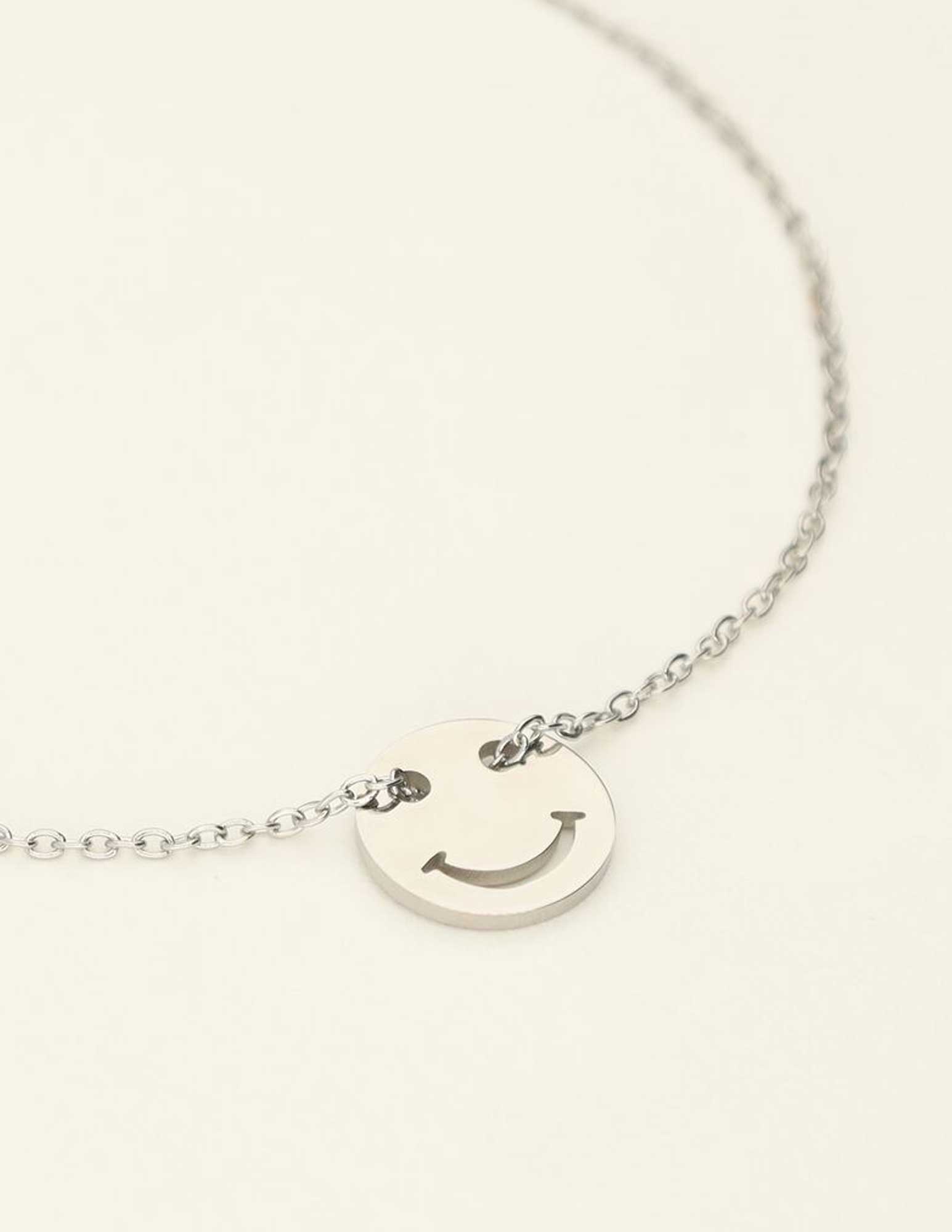 My Jewellery Armband met smiley MJ07915 Zilver