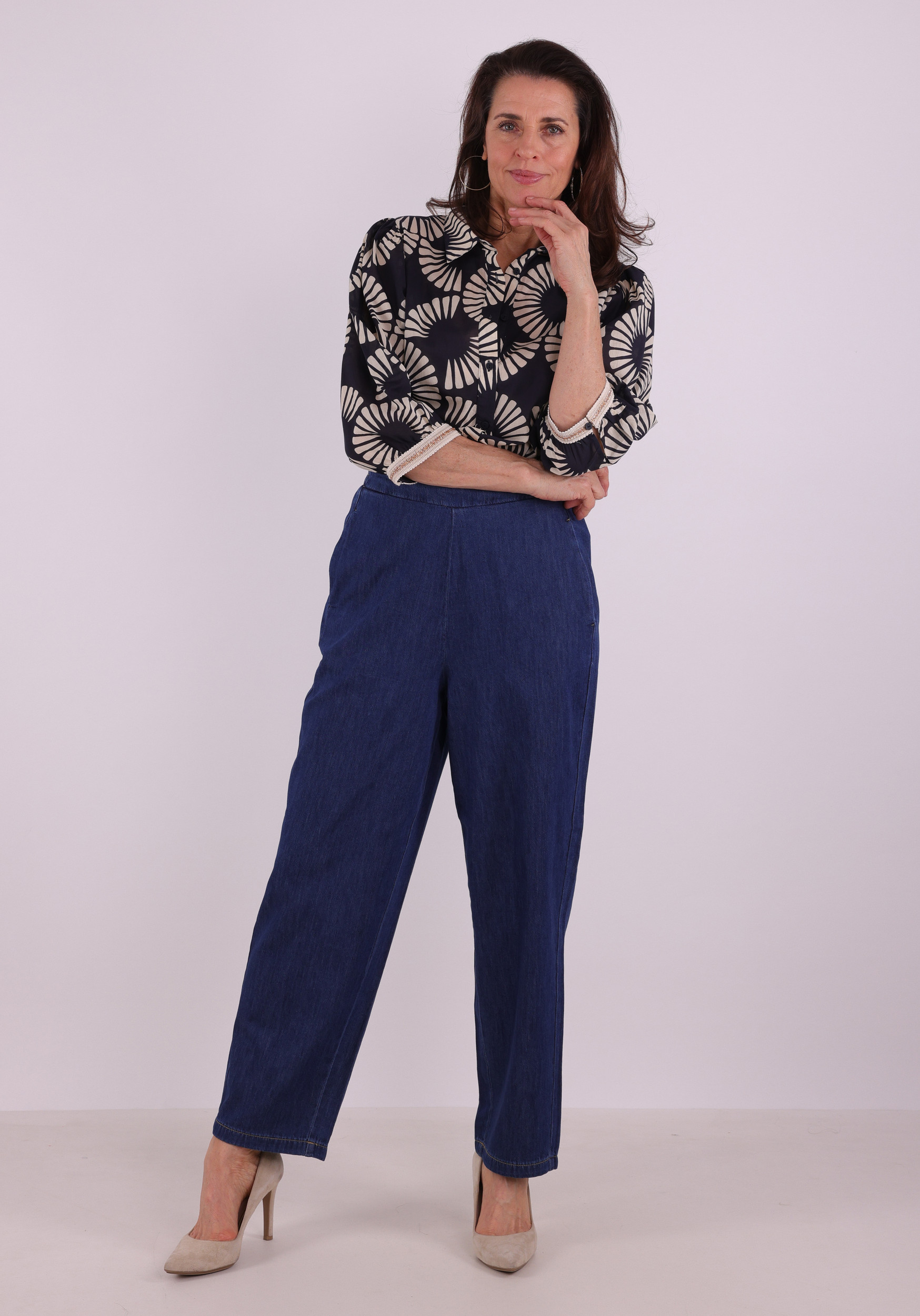 Geisha Blouse 63208-20 Zwart