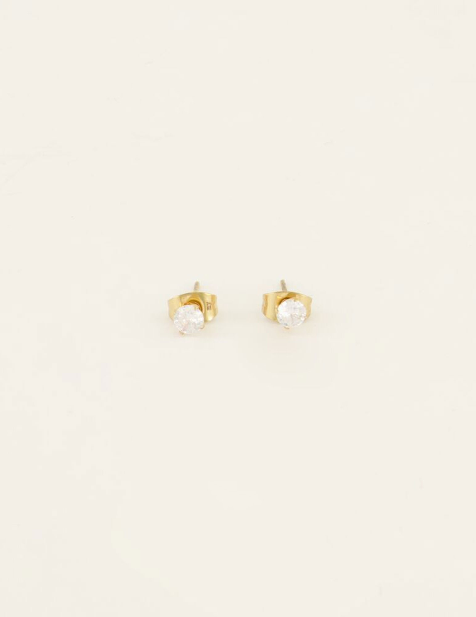 My Jewellery studs met transparante steen MJ07322 Goud