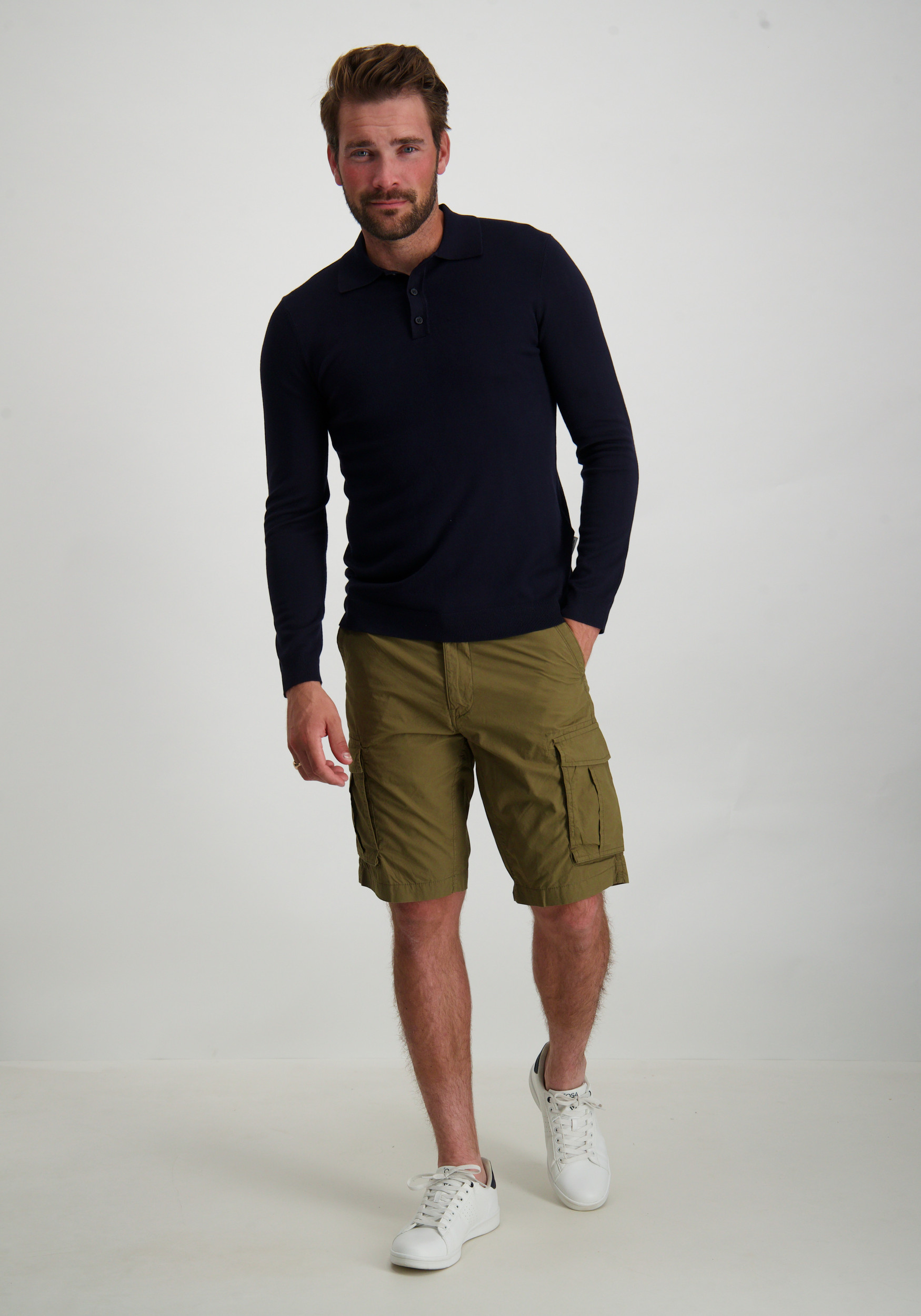 Petrol Korte broek cargo  M-1040-SHO500 Leger Groen