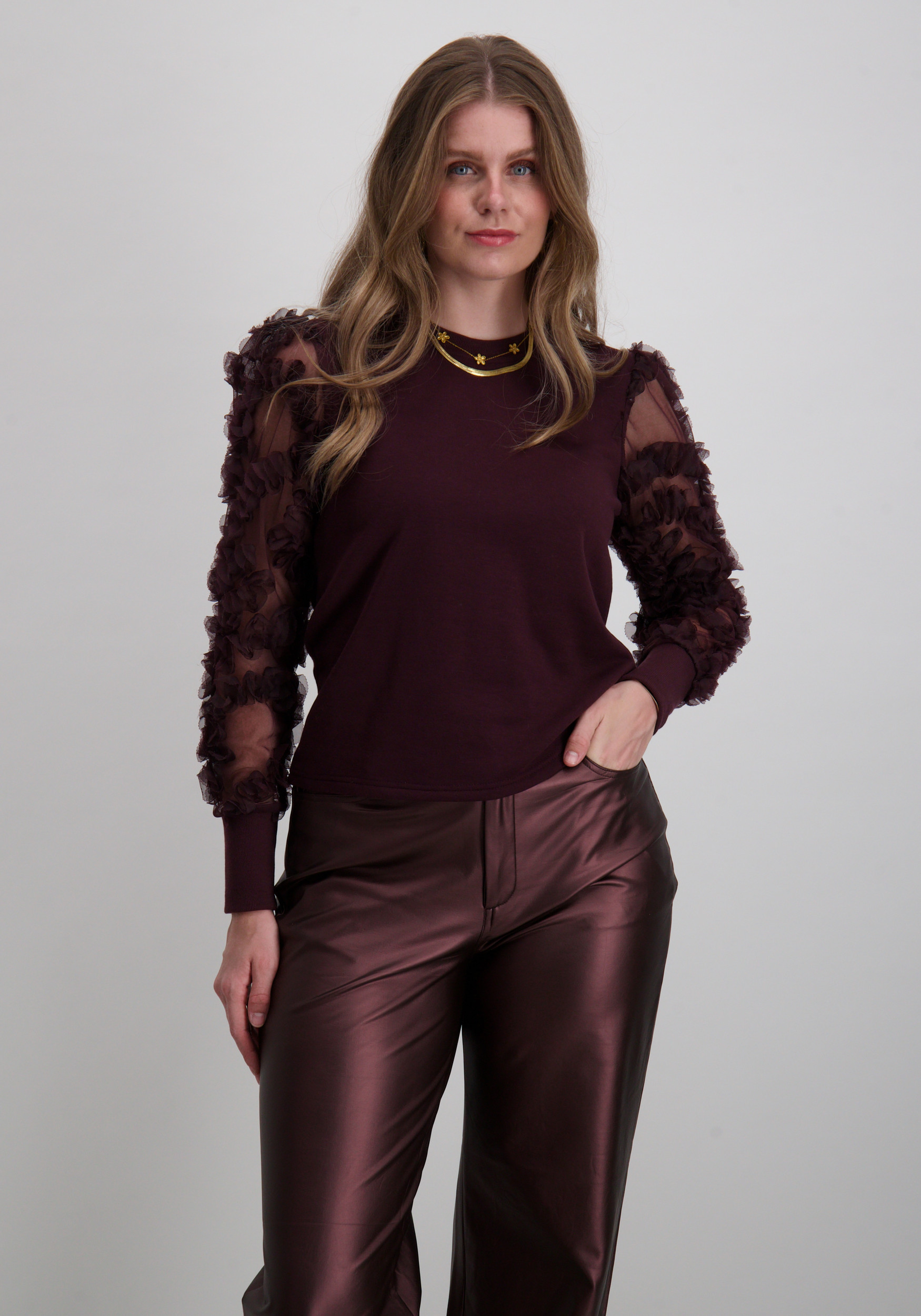 Jacqueline de jonge Sweater Fairview 15220558 Rood