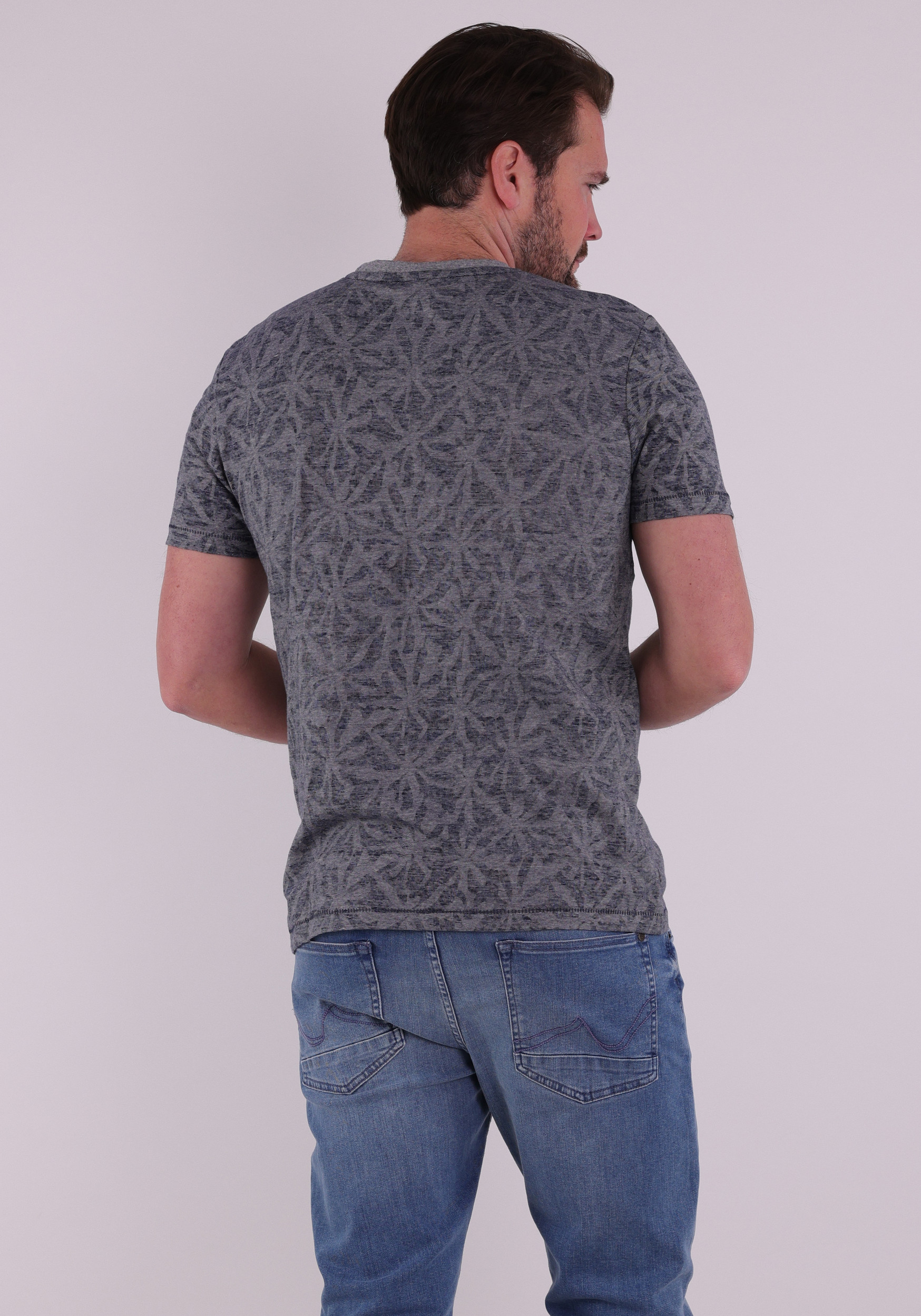 Petrol T-shirt M-1060-TSR650 Donker blauw