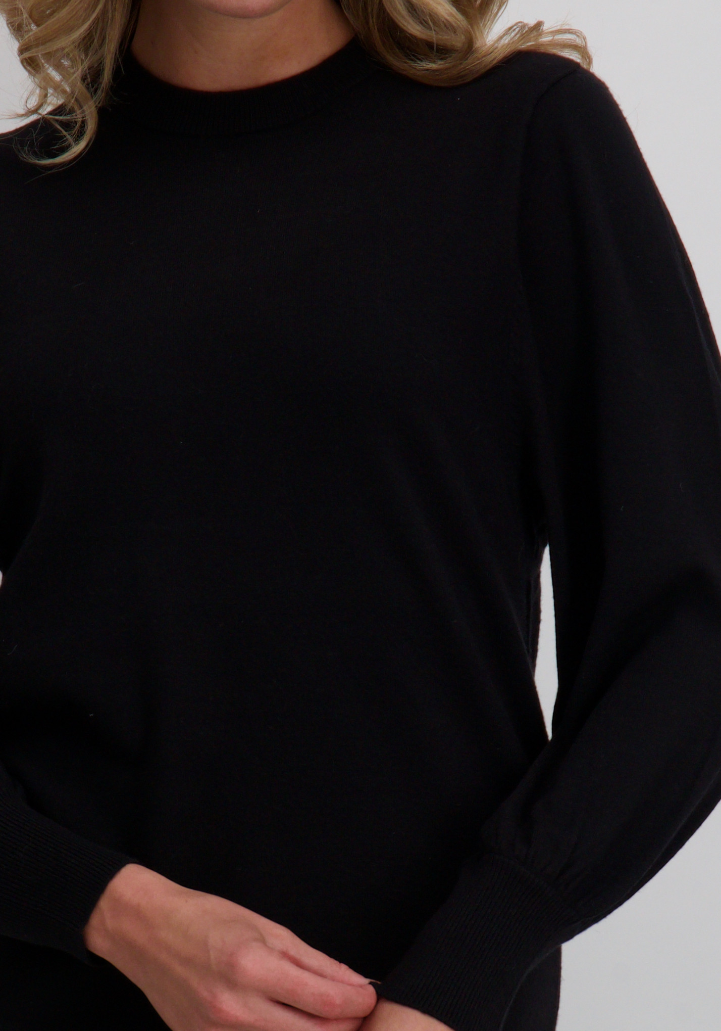 Only Sweaterdress Labelle 15210835 Zwart