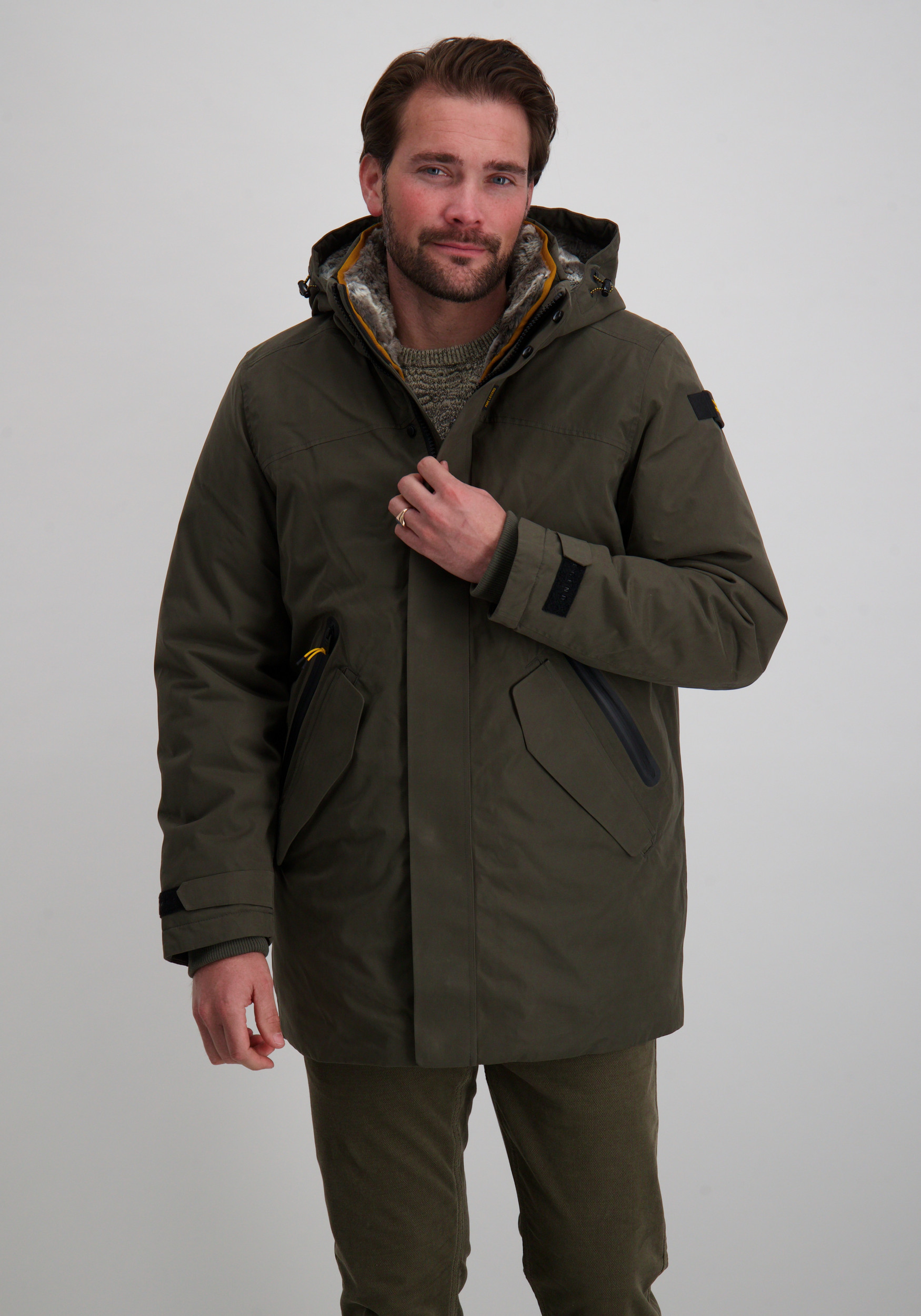 PME Legend Winterjas Hydropacker PJA2509123 Donker groen