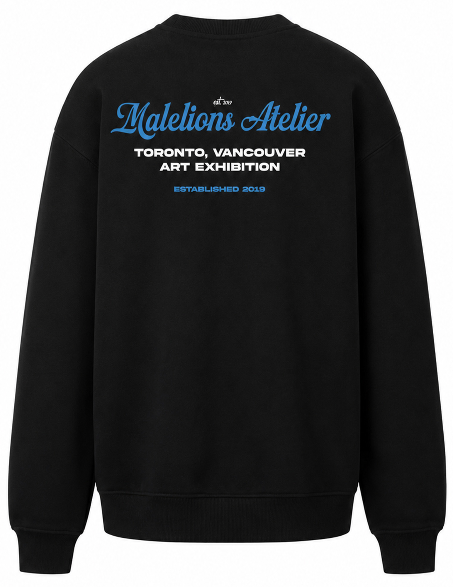 Malelions Sweater University MMA50026035 Zwart