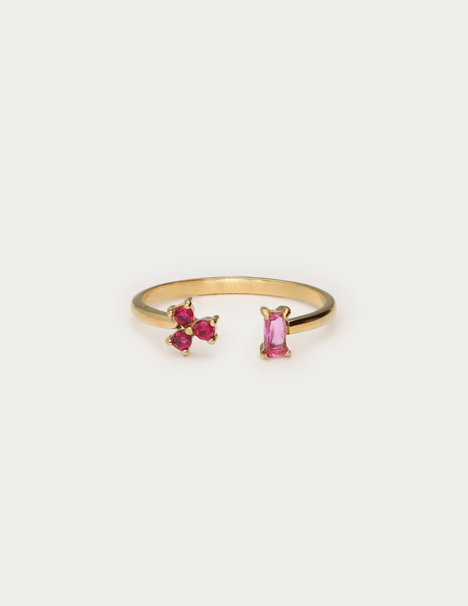 My Jewellery Ring met roze strass MJ14831 Goud