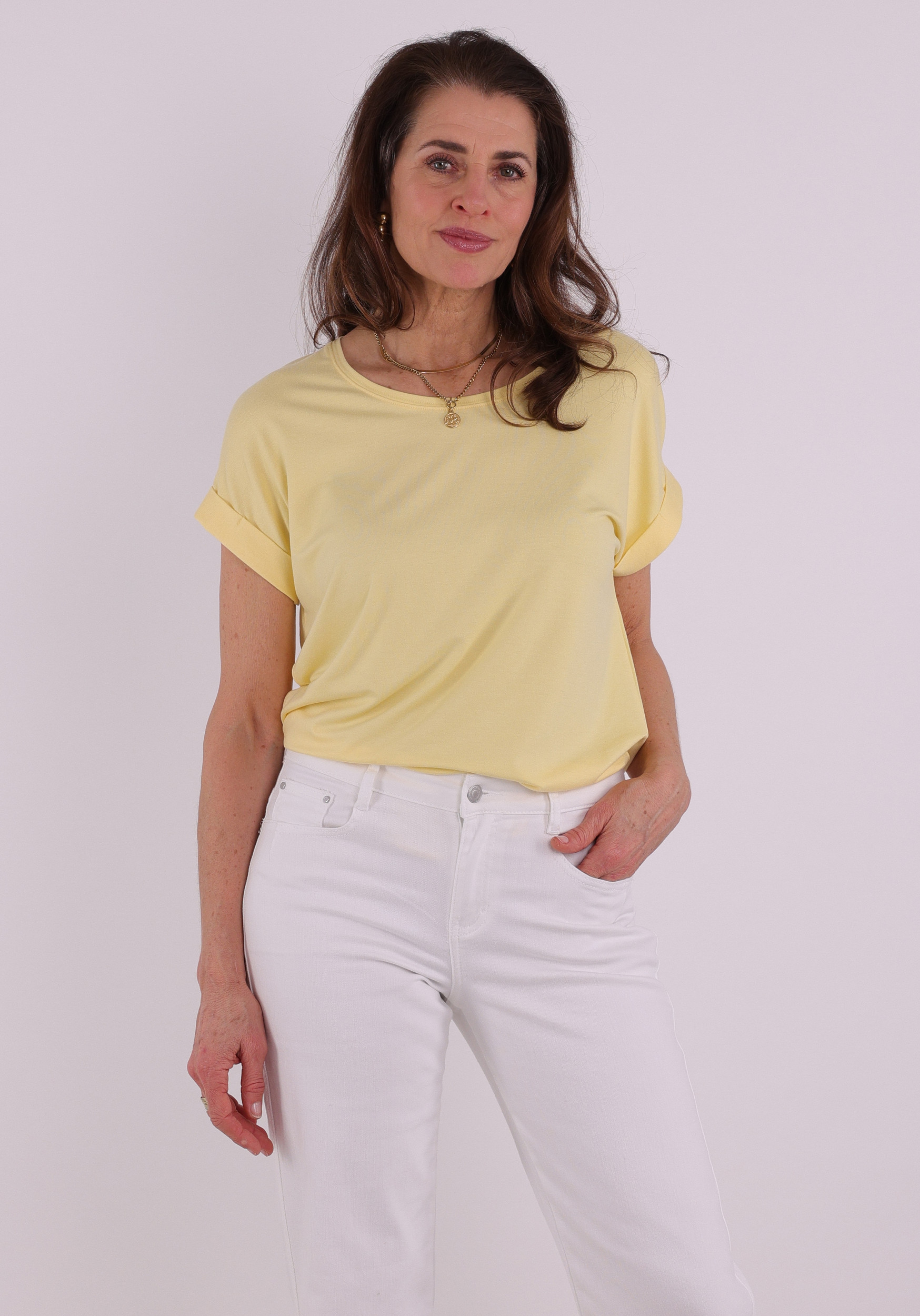 Only T-shirt Moster 15106662 Geel