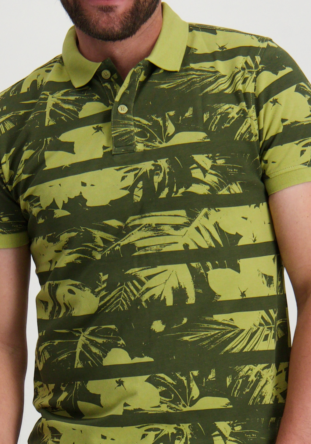 Petrol Polo All-over print M-1050-POL104 Licht groen