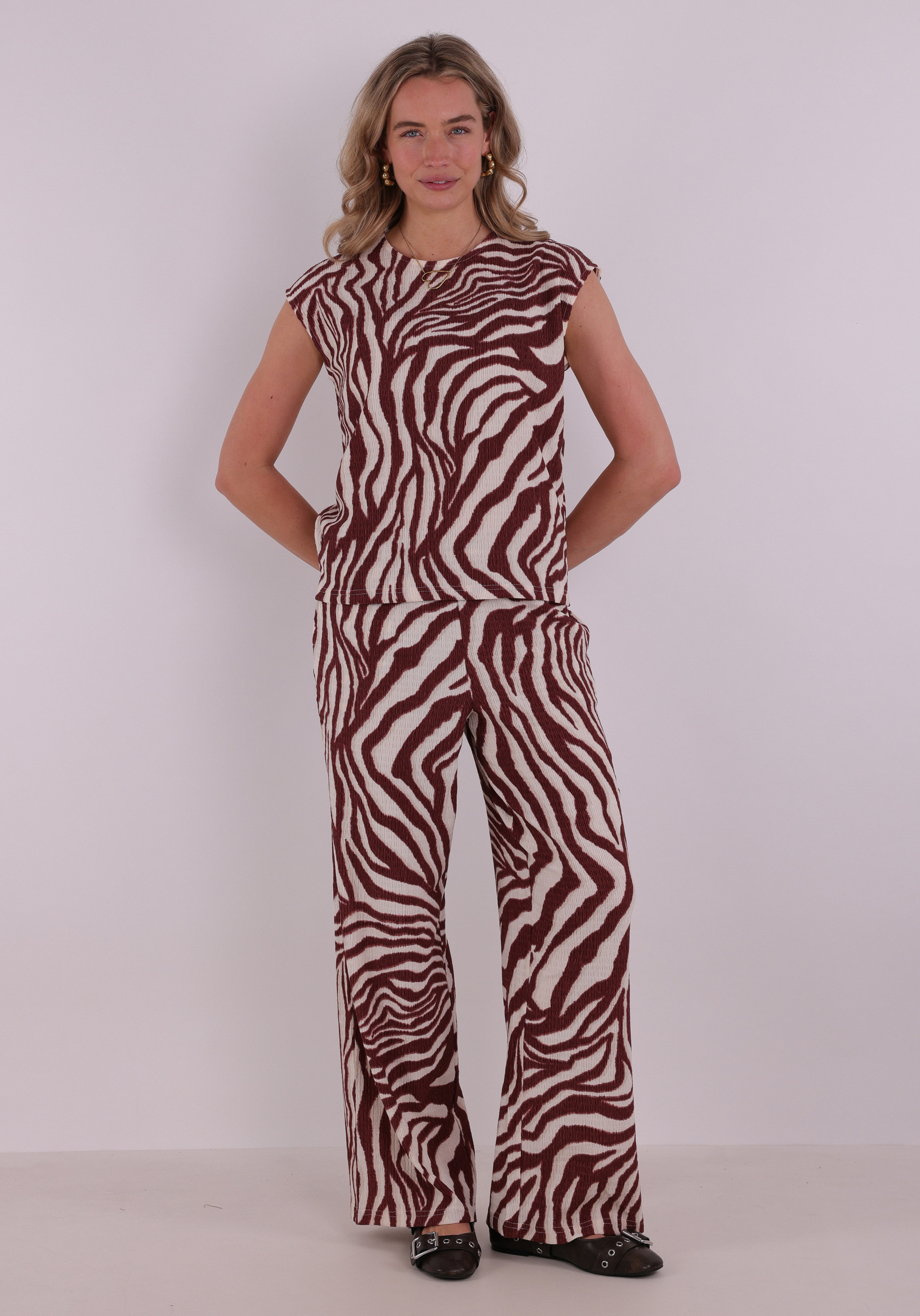 Vero moda T-Shirt Friga 10340830 Rood