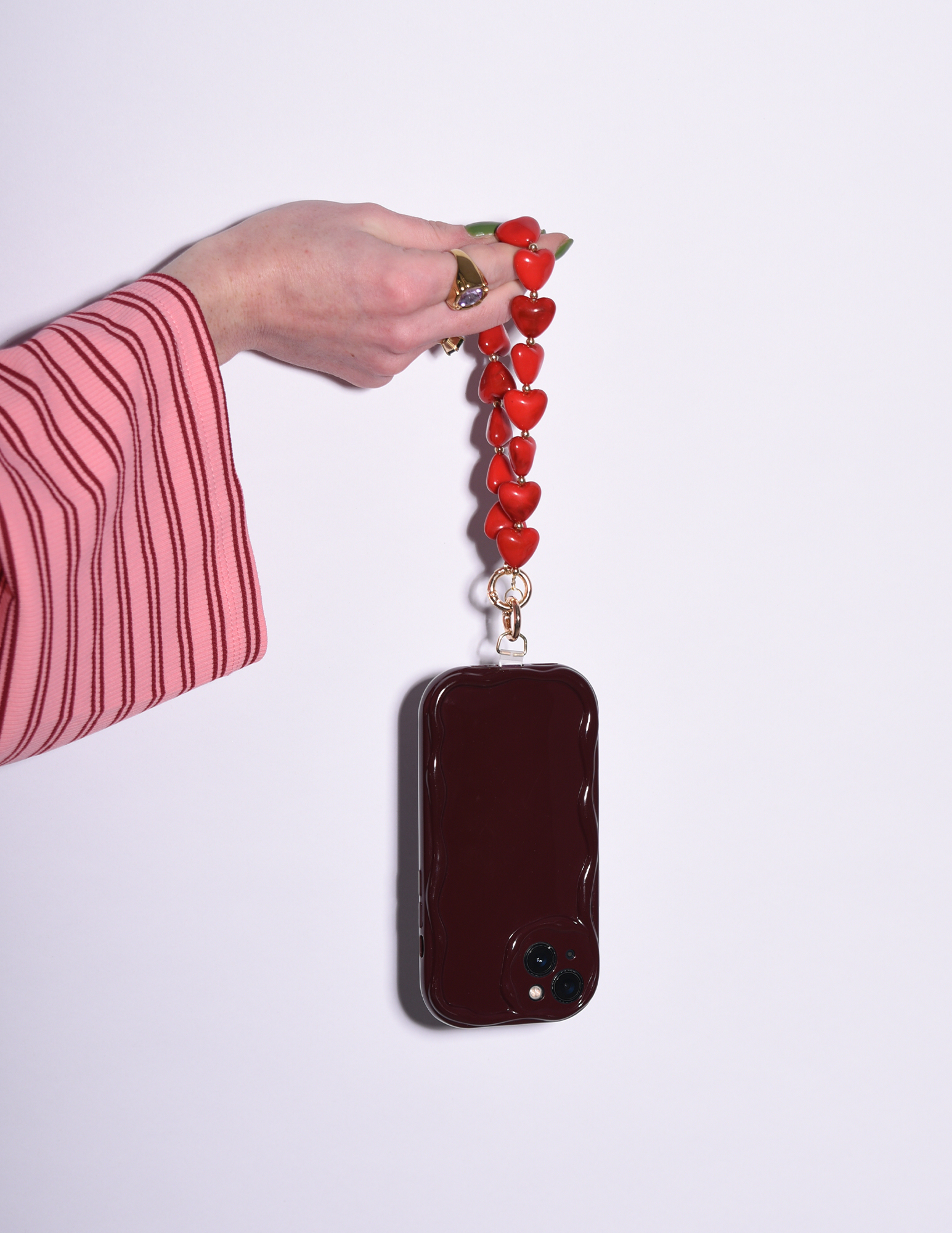 Be'Lieve Telefoonkoord Hearts 86120251029007 Rood