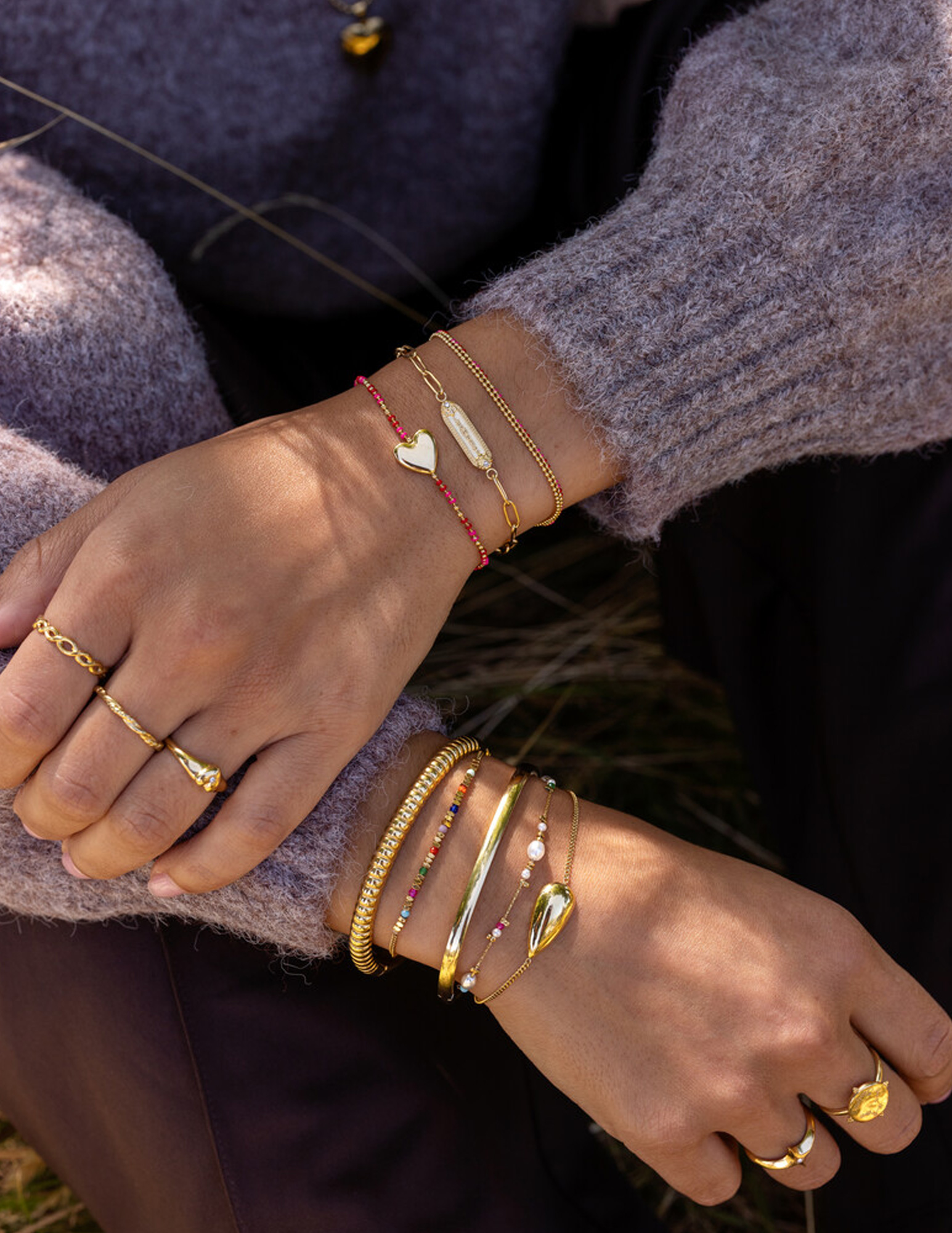 My Jewellery Mystic armband met kralen MJ14237 Goud