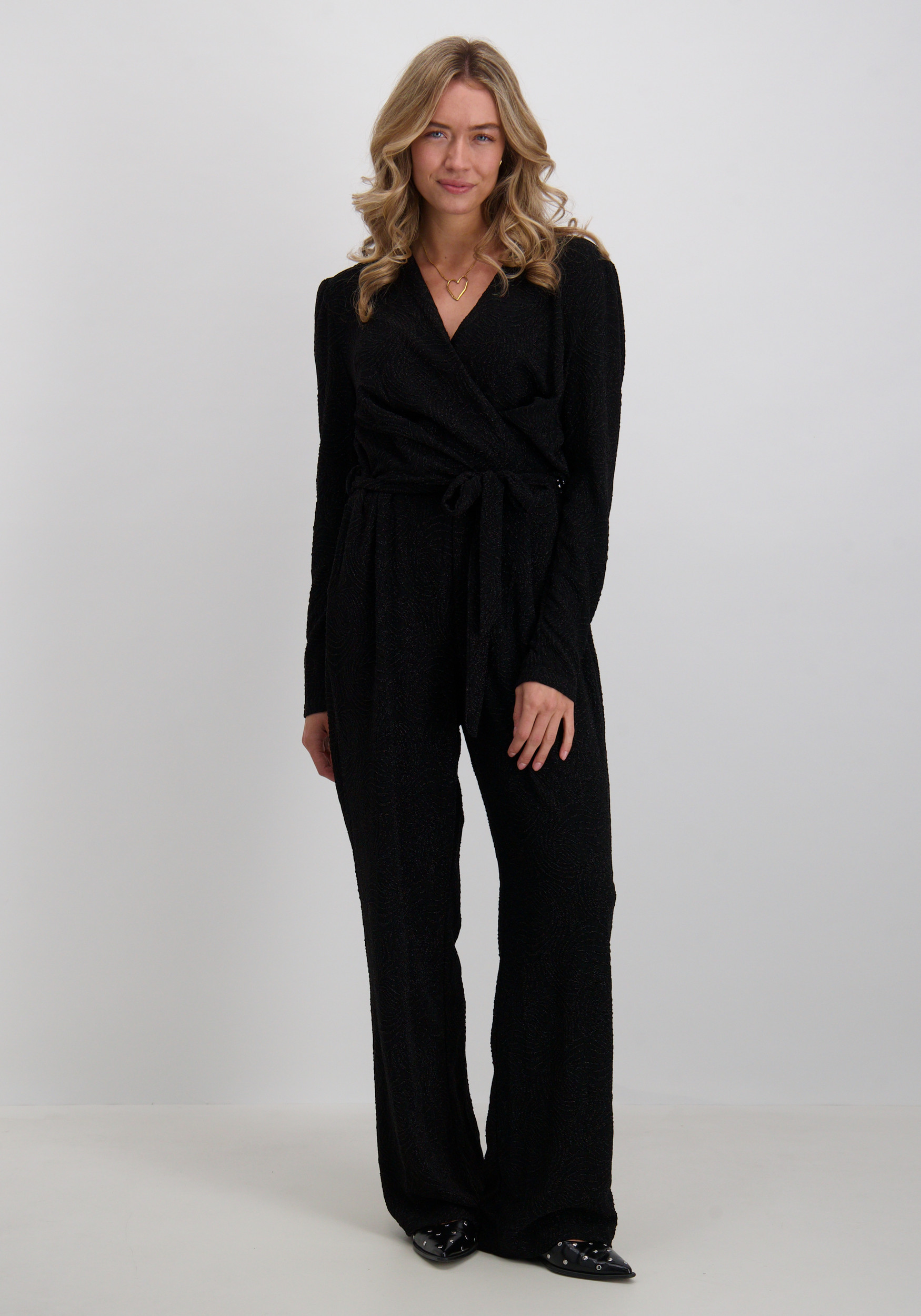 Lofty Manner Jumpsuit Mavis QK405 Zwart