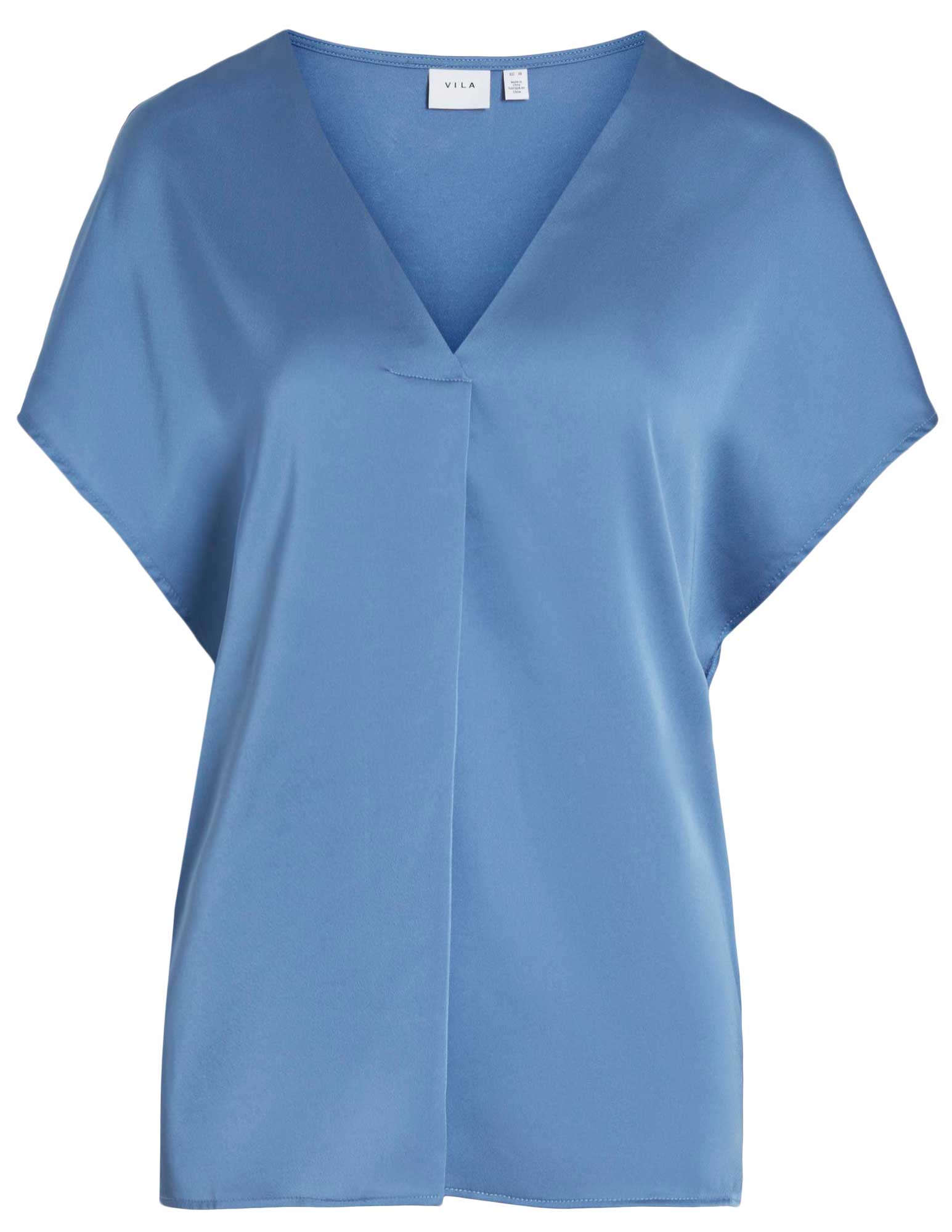 Vila T-shirt Ellette 14089239 Licht blauw