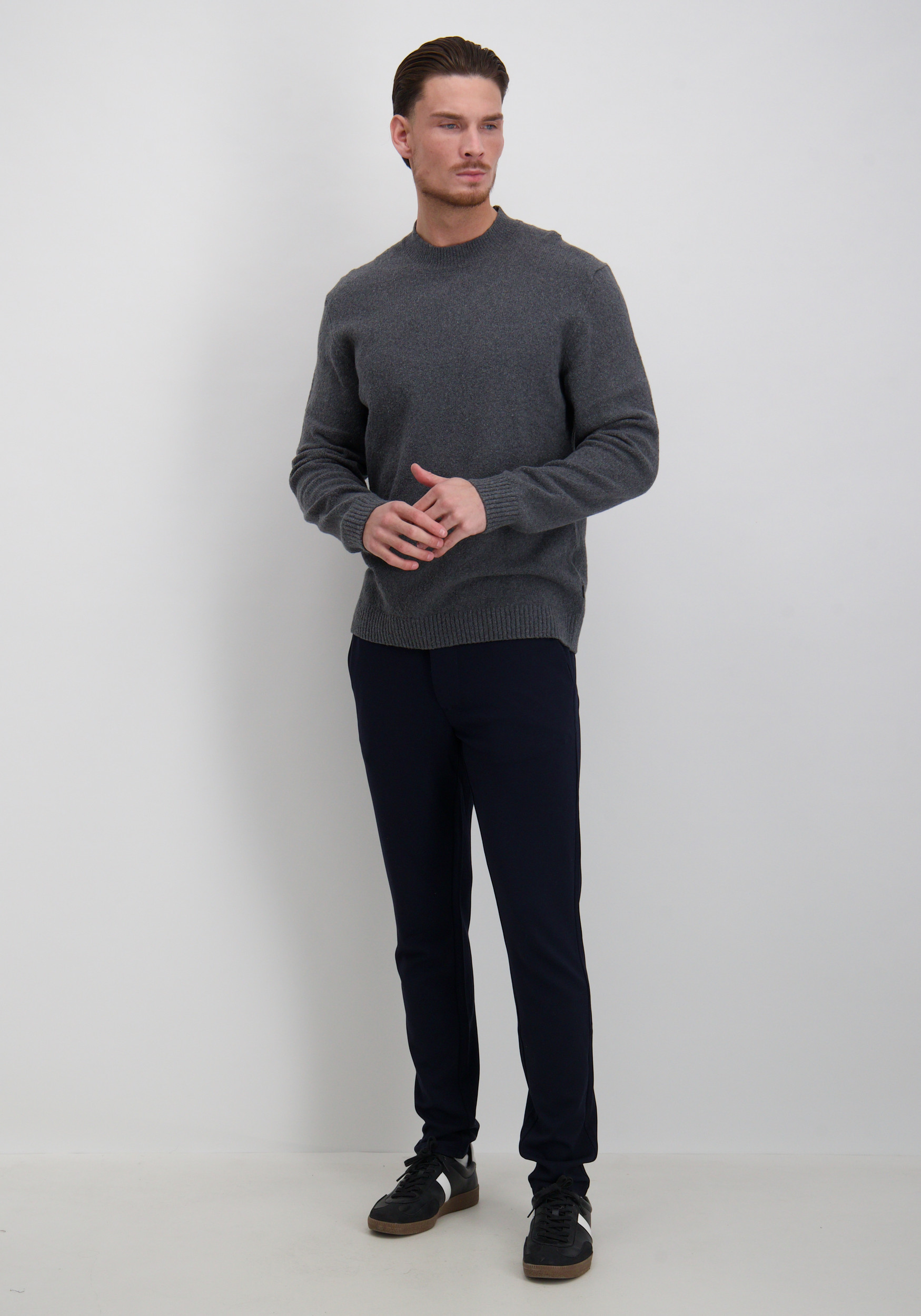 Jack & jones Trui Blamaverick 12286144 Midden grijs