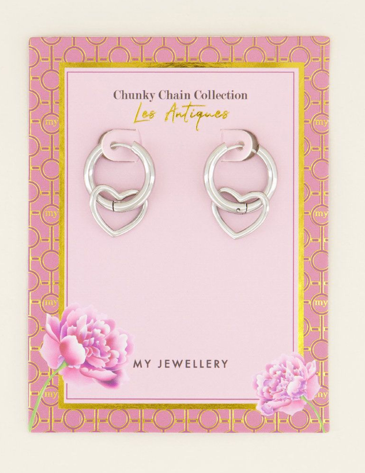 My Jewellery Oorbellen met hart MJ04133 Zilver